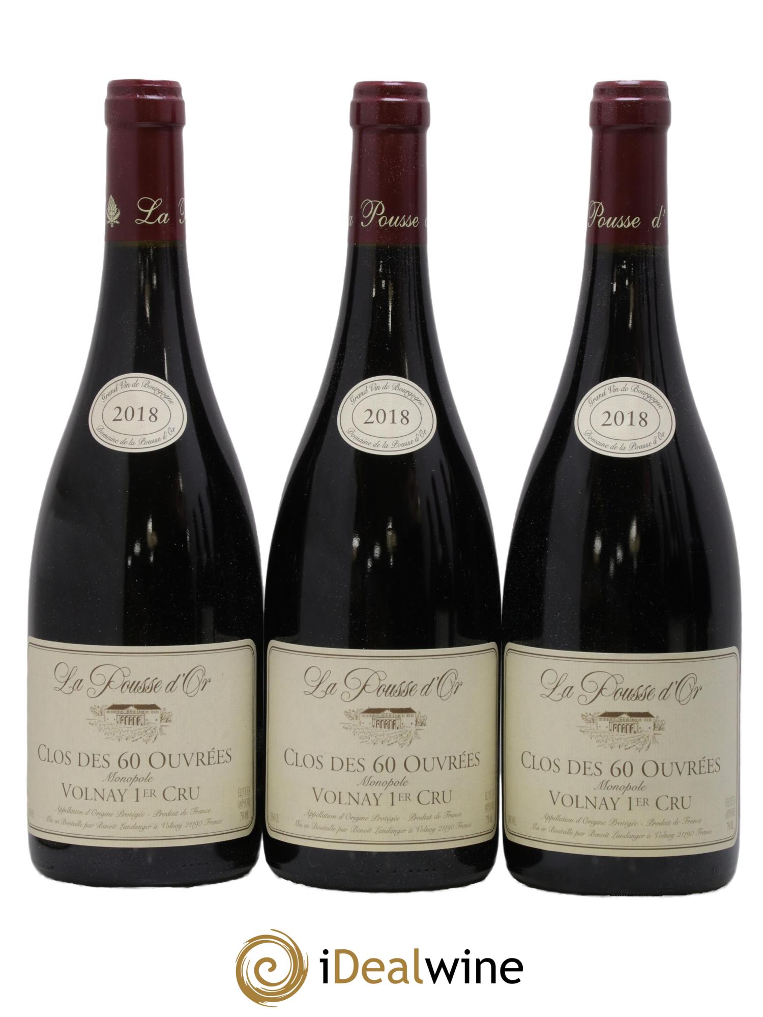 Volnay 1er Cru Clos des 60 ouvrées Cuvée Amphore La Pousse d'Or (Domaine de) 2018 - Lot of 6 bottles - 2