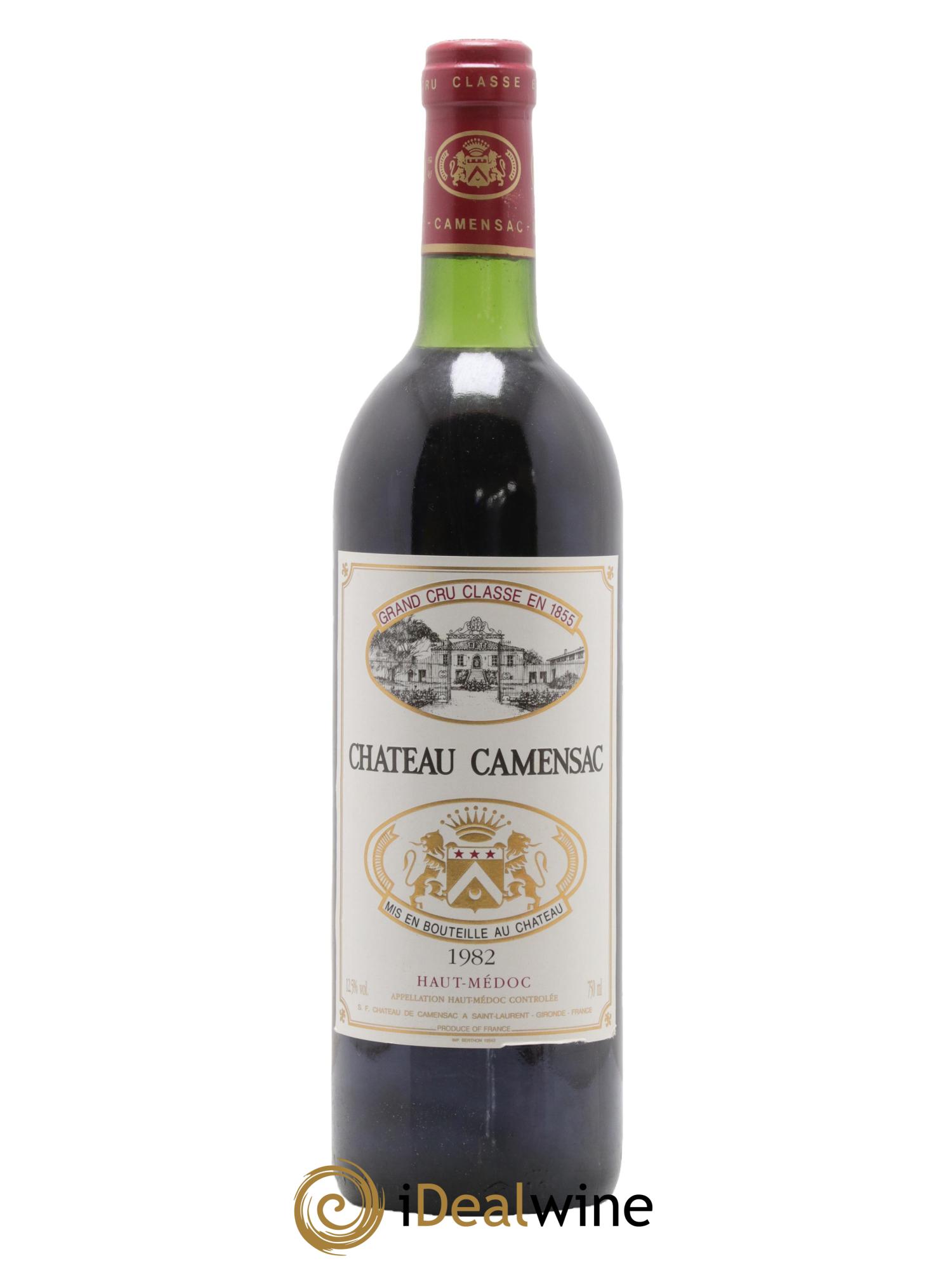 Château Camensac 5ème Grand Cru Classé 1982 - Lot de 1 bouteille - 0