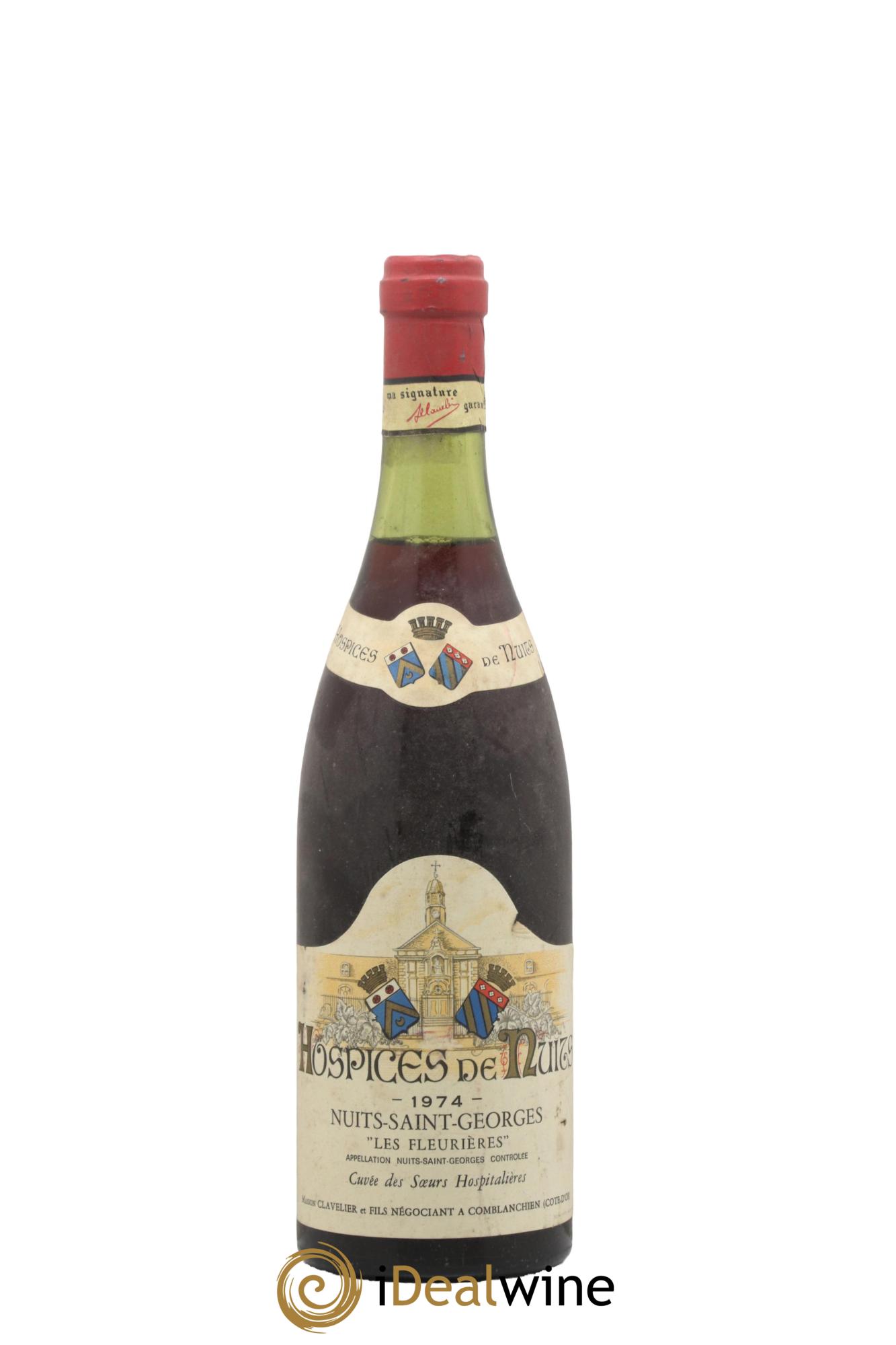 Nuits-Saint-Georges Les Fleuvières Cuvée des Sœurs Hospitalières Hospices De Nuits 1974 - Lot de 1 bouteille - 0