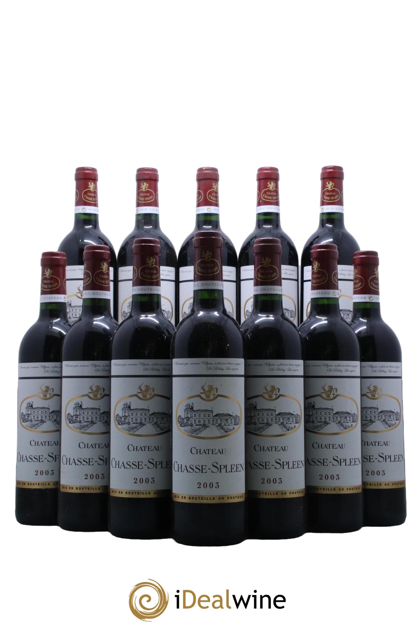Château Chasse Spleen 2003 - Posten von 12 Flaschen - 0