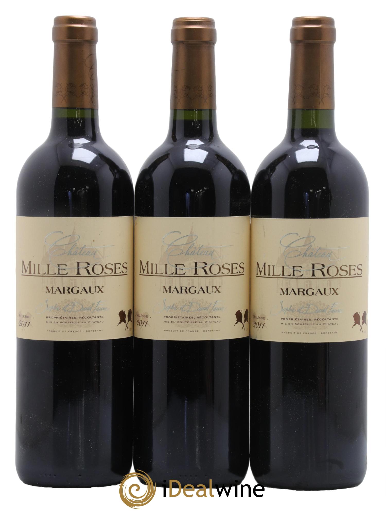 Château Mille Roses 2011 - Lot of 3 bottles - 0