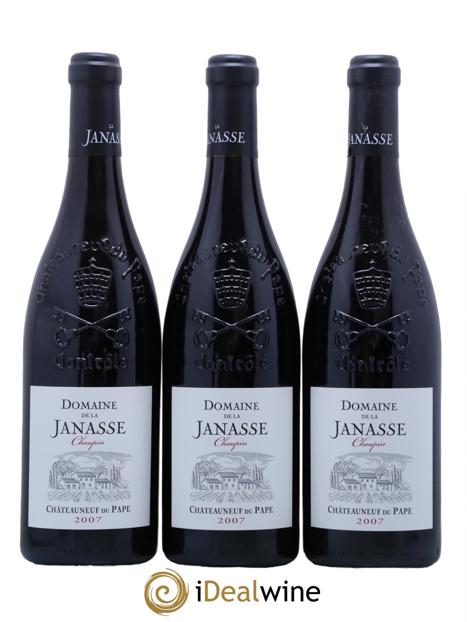 Châteauneuf-du-Pape Cuvée Chaupin La Janasse (Domaine de) 2007 - Lot de 3 bouteilles - 0