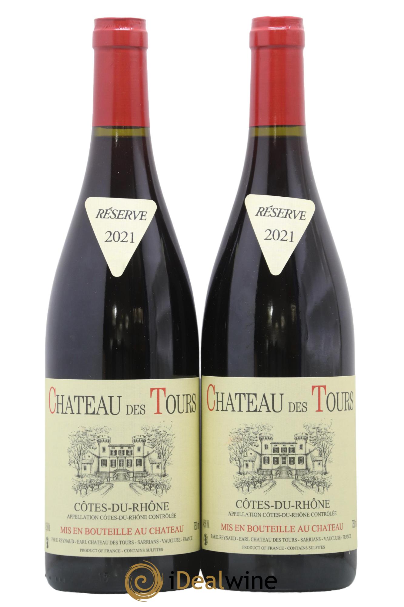 Côtes-du-Rhône Château des Tours Emmanuel Reynaud 2021 - Lot of 2 bottles - 0