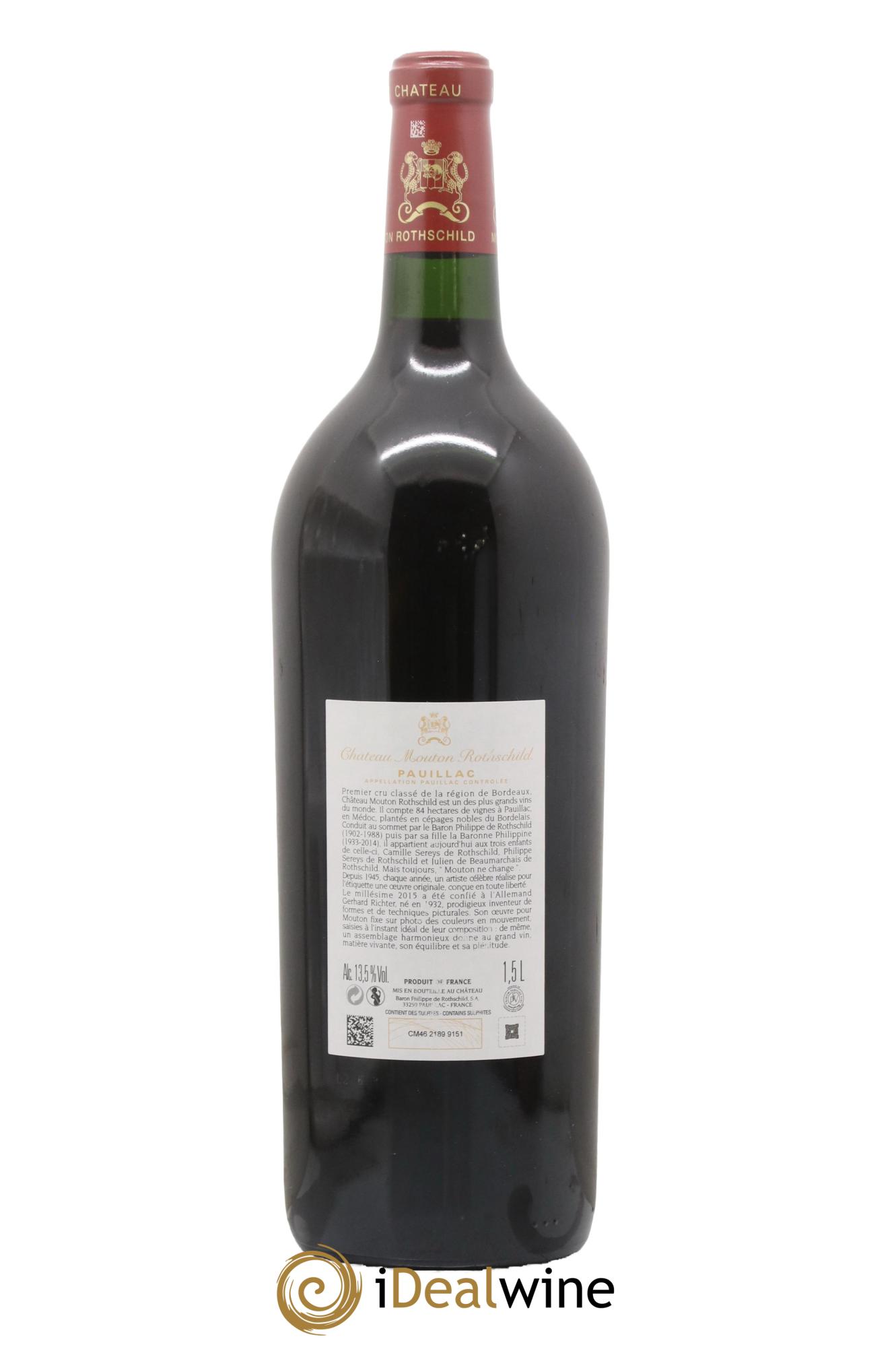 Château Mouton Rothschild 1er Grand Cru Classé 2015 - Lot of 1 magnum - 2