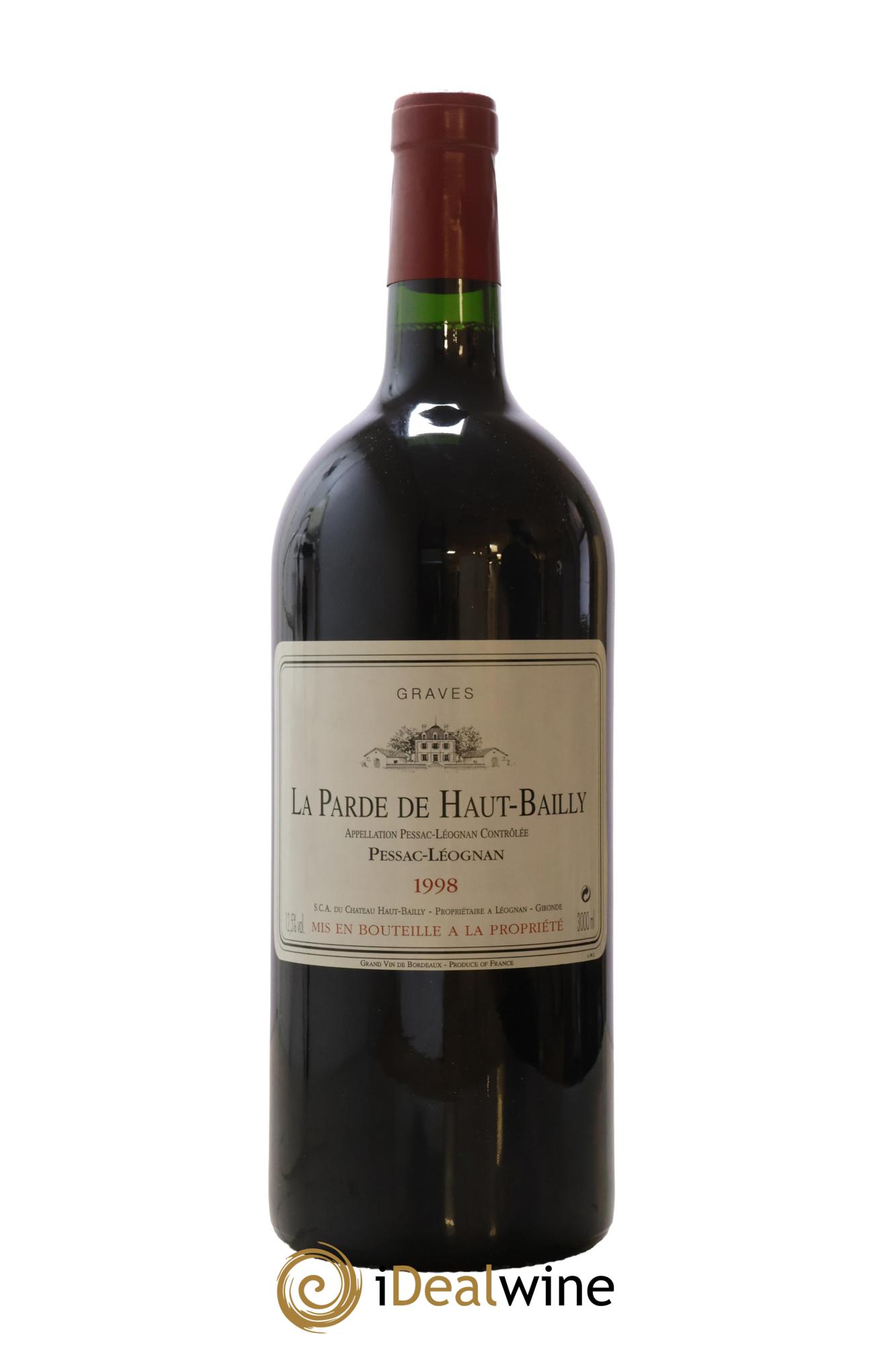 Haut Bailly II (Anciennement La Parde de Haut-Bailly) Second Vin 1998 - Lot de 1 double magnum - 0