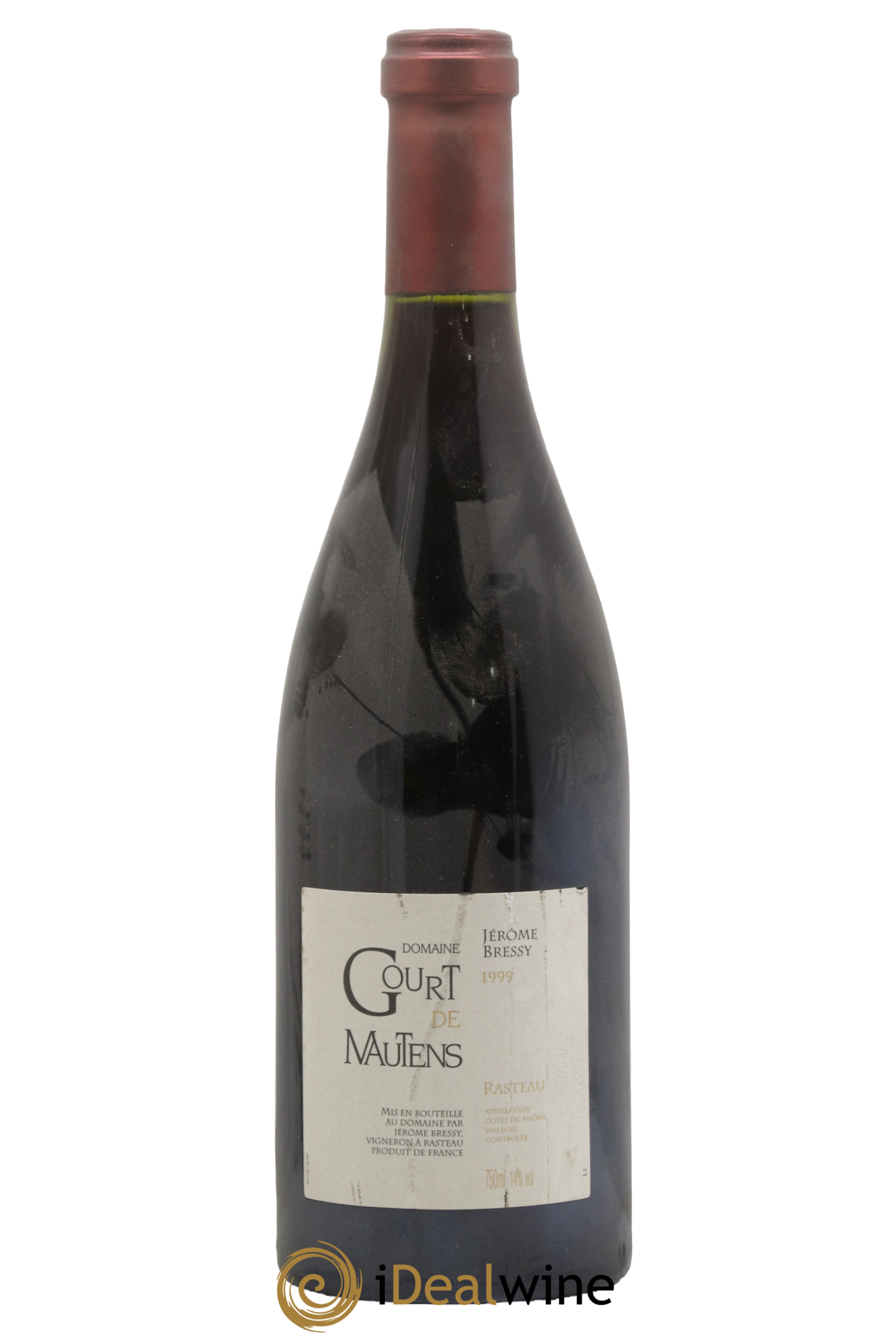 Rasteau Domaine Gourt de Mautens - Jérôme Bressy 1999 - Lot de 1 bouteille - 0