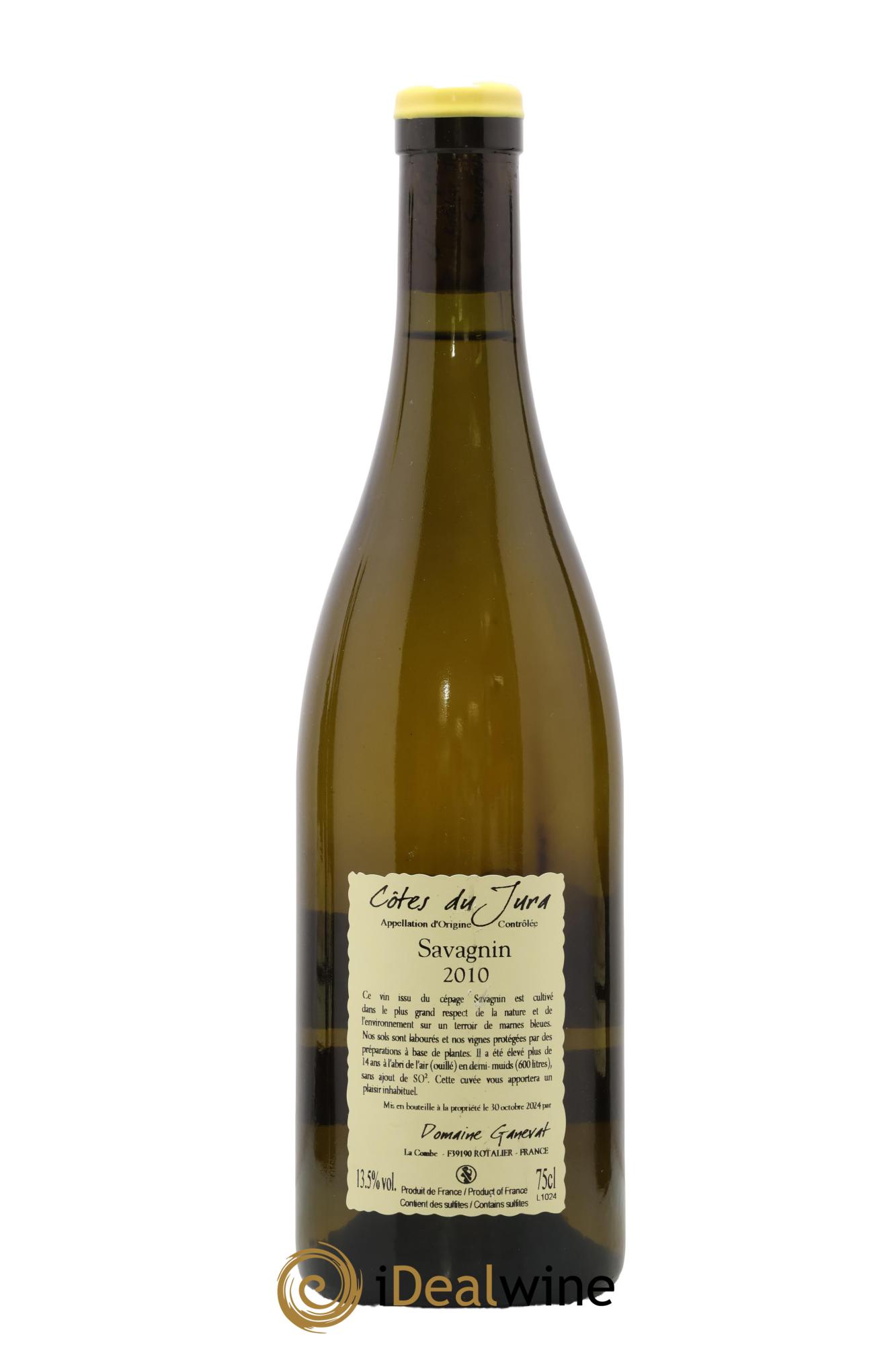 Côtes du Jura Les Vignes de mon Père Jean-François Ganevat (Domaine) 2010 - Lot of 1 bottle - 1