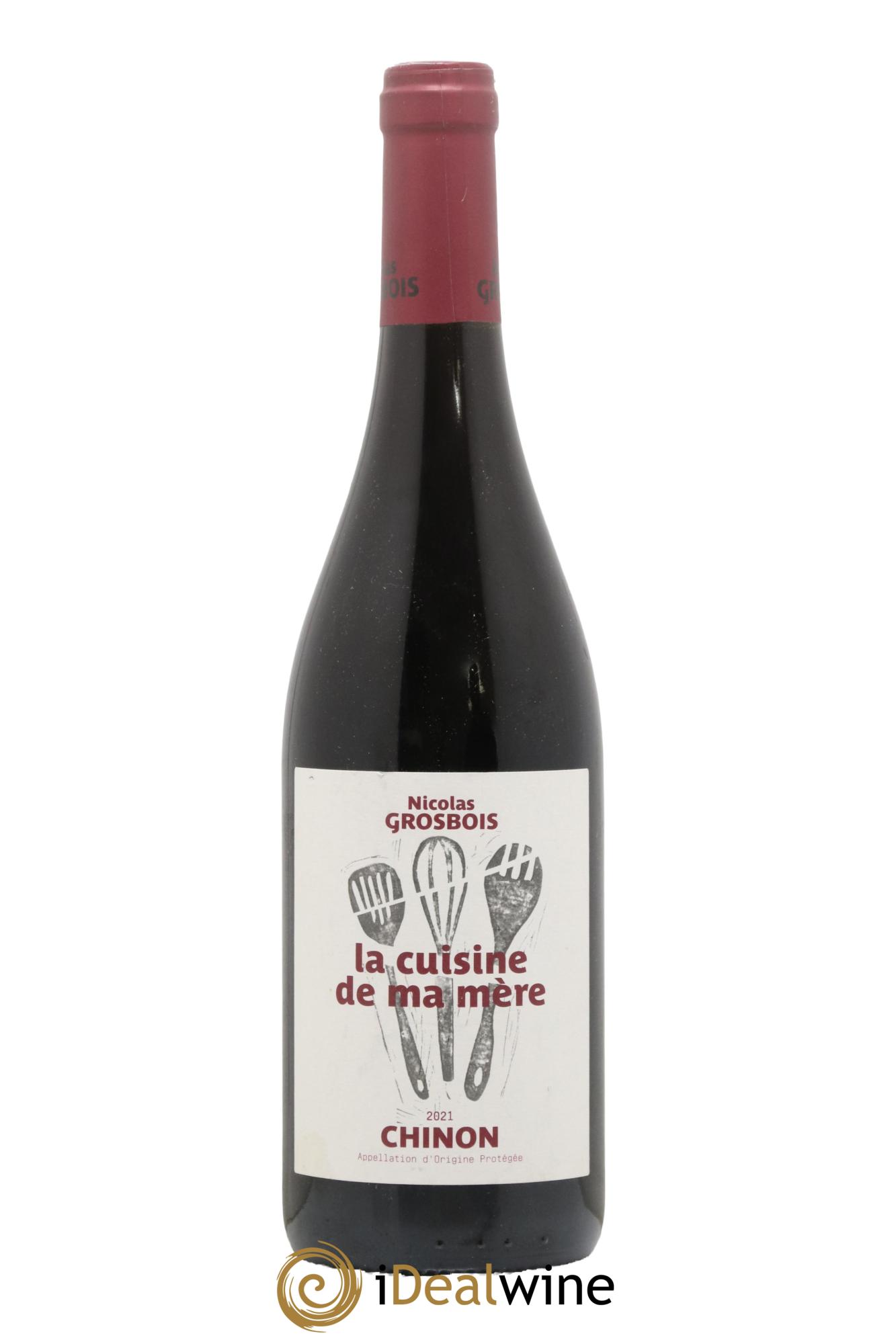 Chinon Cuisine de ma Mère Domaine Grosbois 2021 - Lot de 1 bouteille - 0