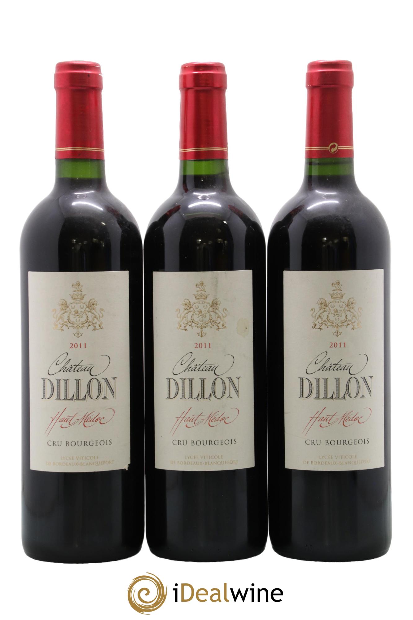 Château Dillon Cru Bourgeois 2011 - Lot de 3 bouteilles - 0