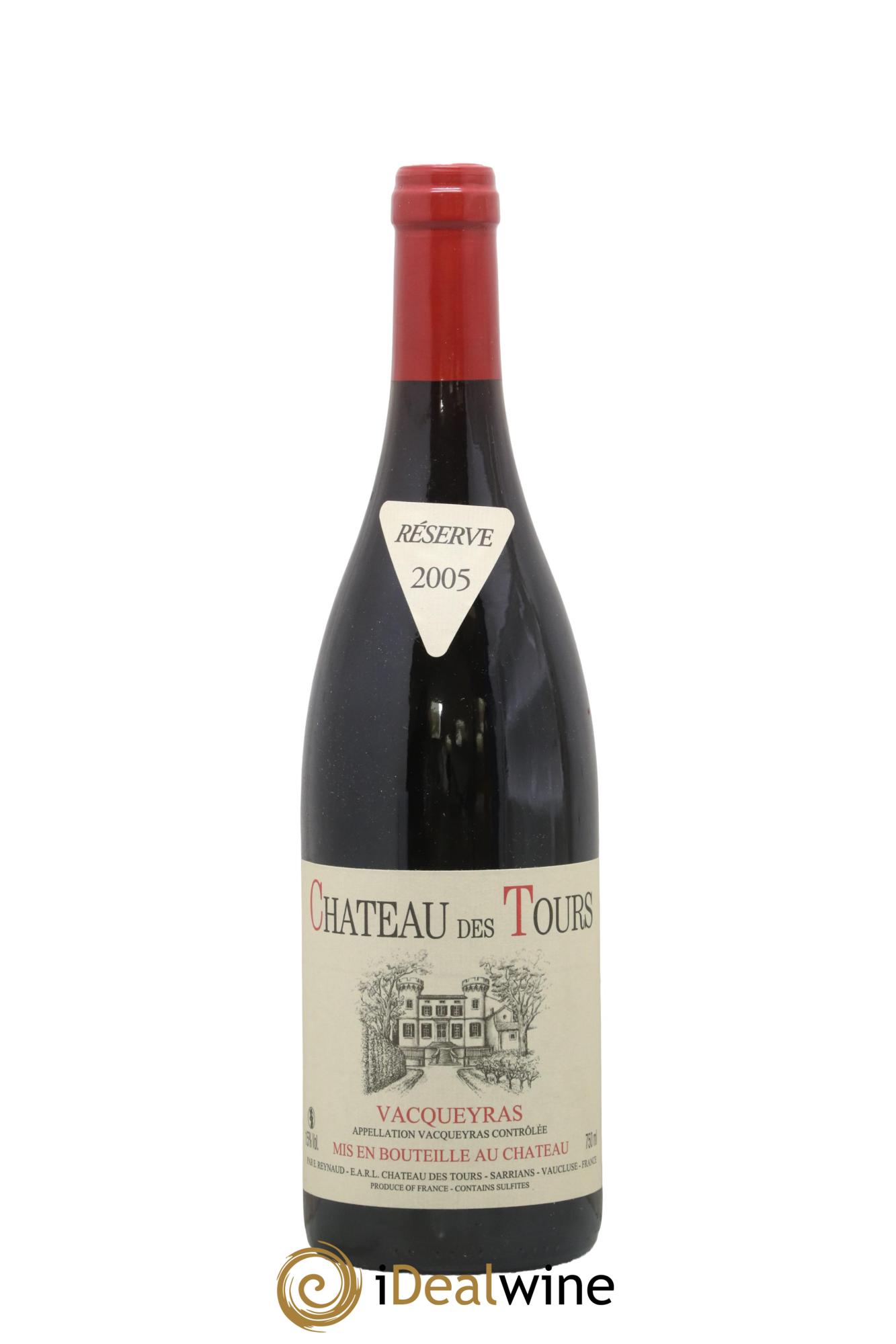 Vacqueyras Château des Tours Emmanuel Reynaud 2005 - Lot de 1 bouteille - 0