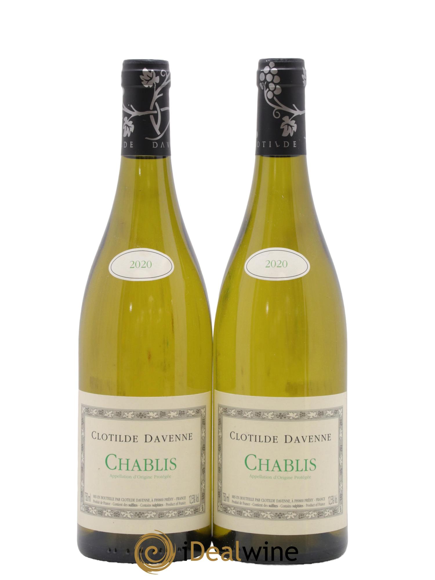 Chablis Clotilde Davenne 2020 - Lotto di 2 bottiglie - 0