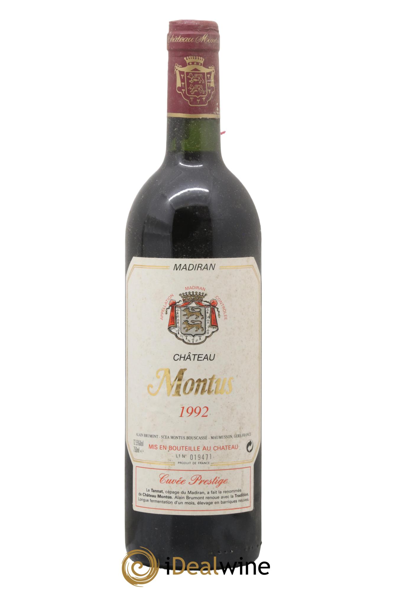 Madiran Château Montus-Prestige Alain Brumont 1992 - Lotto di 1 bottiglia - 0