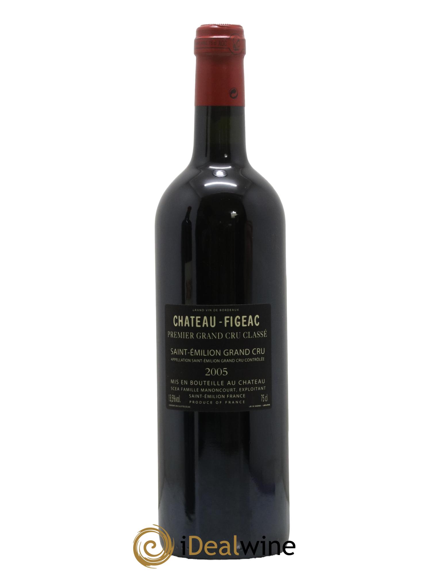 Château Figeac 1er Grand Cru Classé A 2005 - Lotto di 1 bottiglia - 1