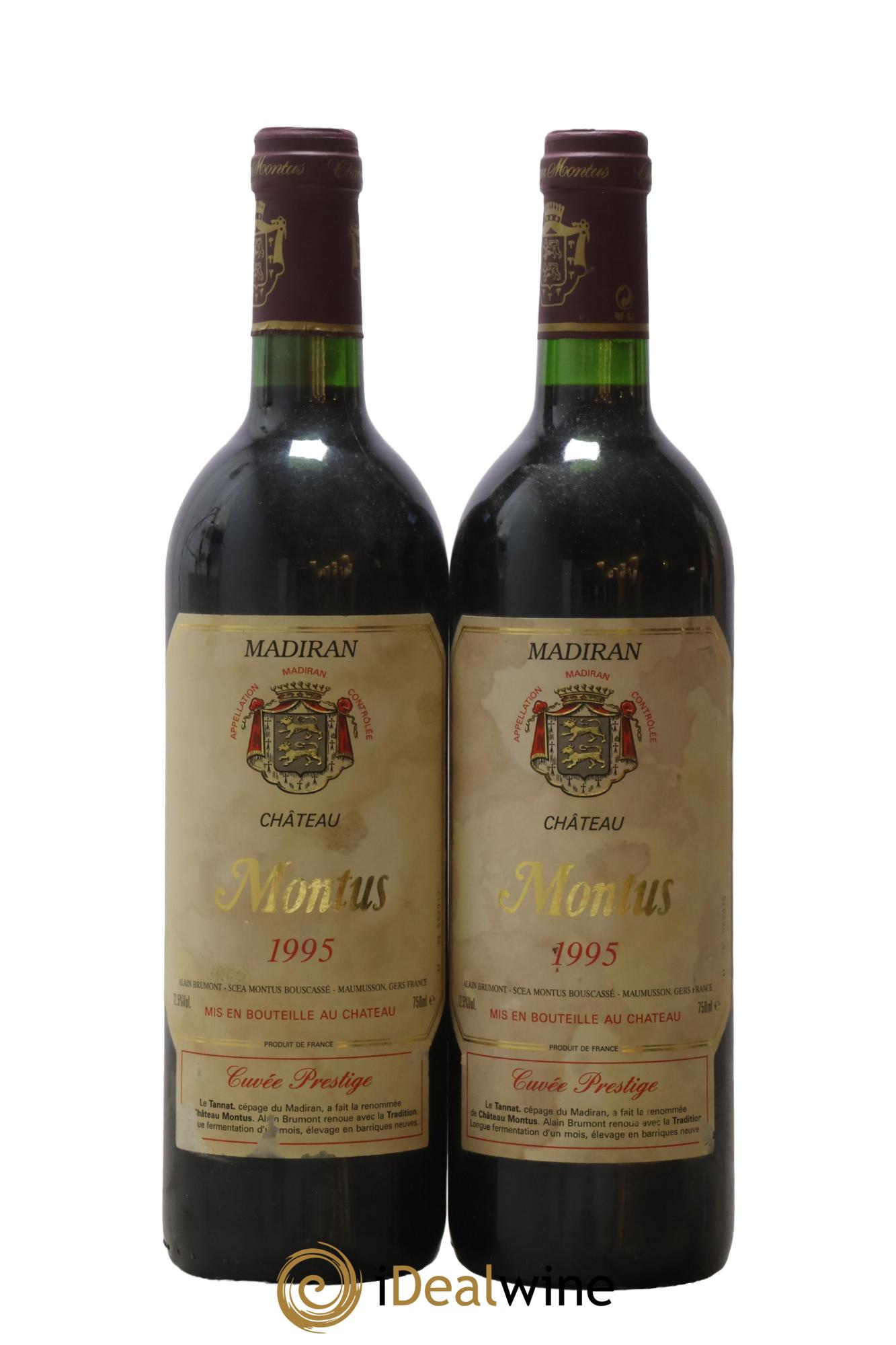 Madiran Château Montus-Prestige Alain Brumont 1995 - Lot de 2 bouteilles - 0