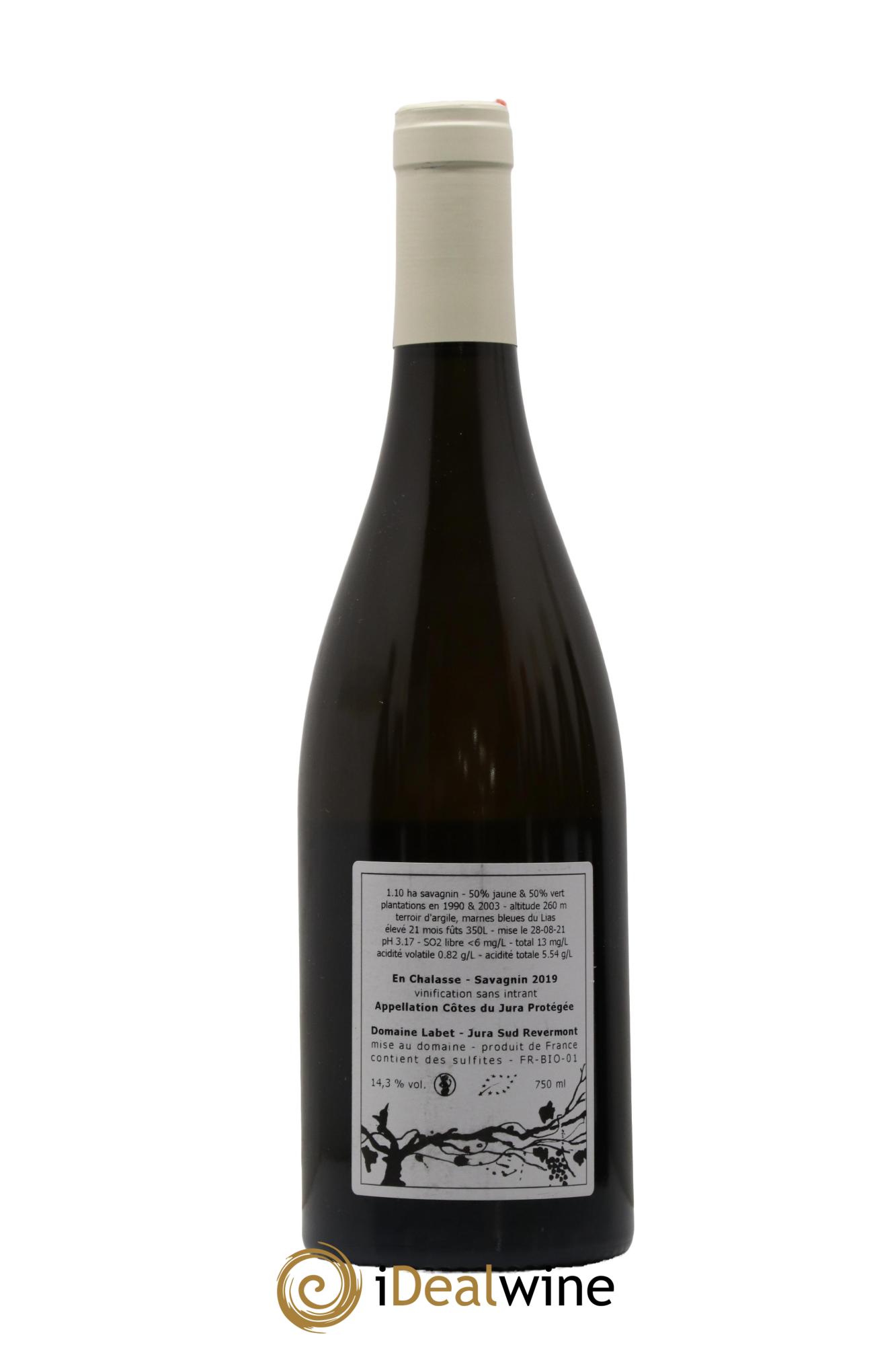 Côtes du Jura Fleur de Savagnin En Chalasse Romain - Julien - Charline Labet 2019 - Lot de 1 bouteille - 1