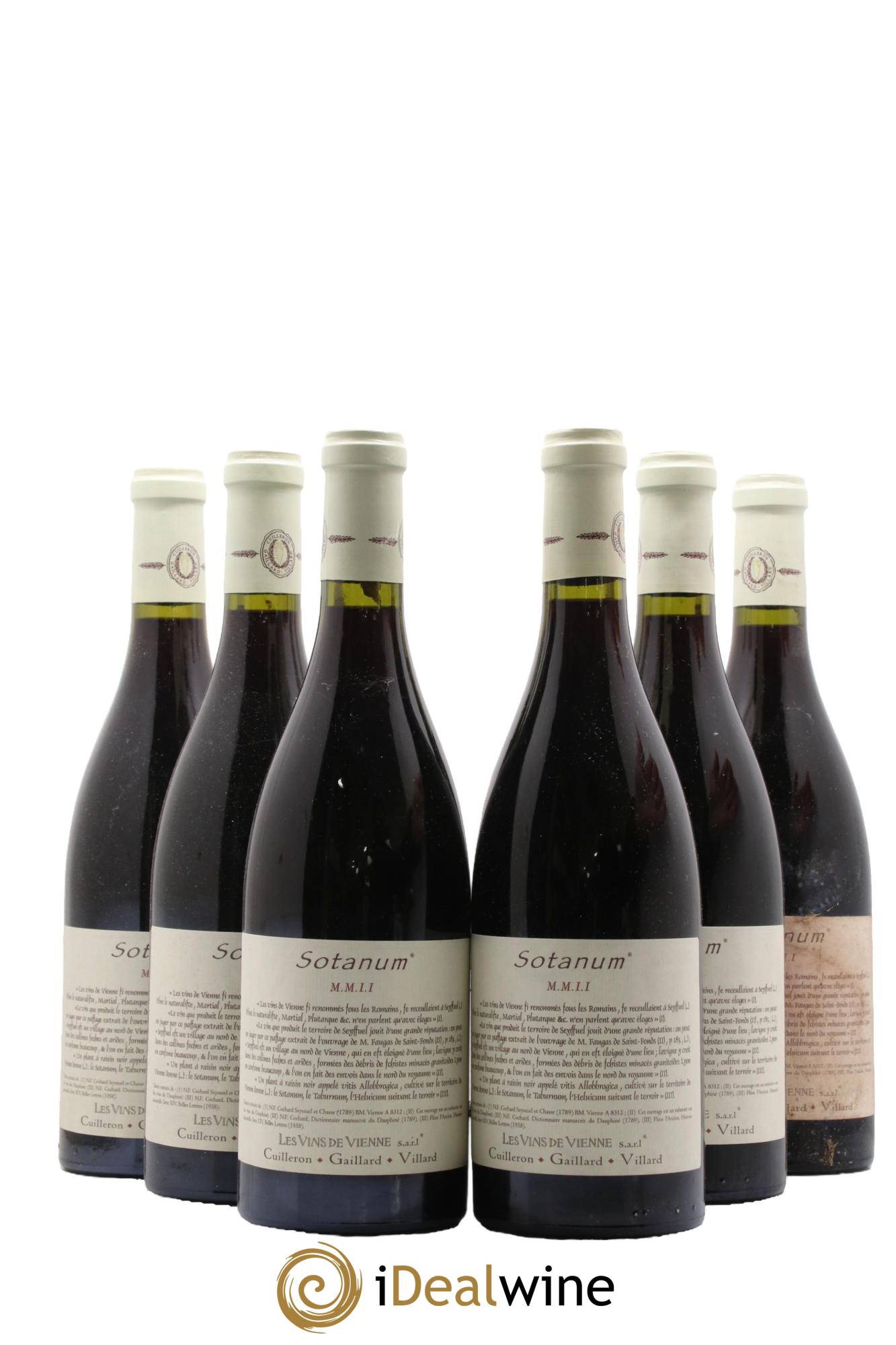 Collines Rhodaniennes Sotanum Les Vins de Vienne 2002 - Lot de 6 bouteilles - 0