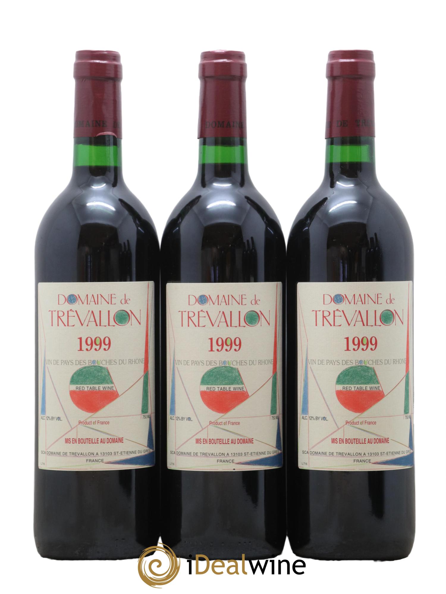 VDP Bouches du Rhône Trévallon (Domaine de) Eloi Dürrbach 1999 - Lot of 12 bottles - 4