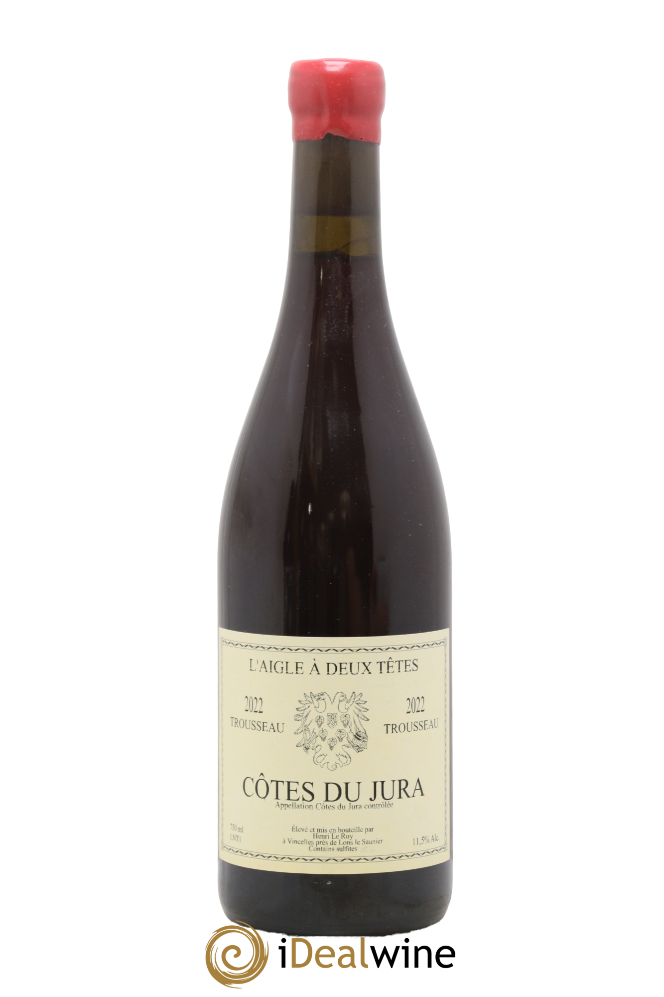 Côtes du Jura Trousseau Domaine L'Aigle À Deux Têtes 2022 - Posten von 1 Flasche - 0