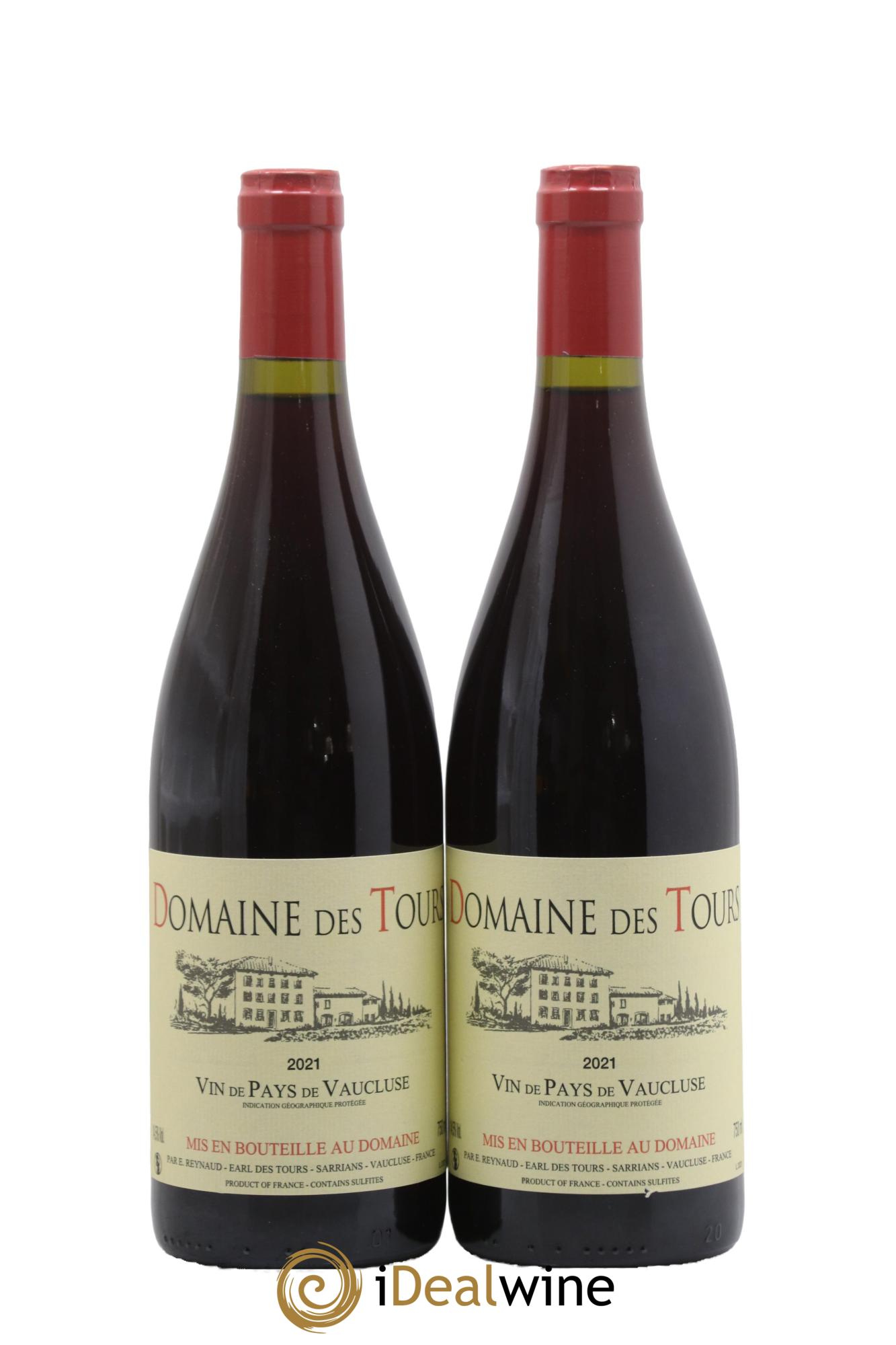 Vaucluse (Vin de Pays de Vaucluse) Domaine des Tours Emmanuel Reynaud 2021 - Lot de 2 bouteilles - 0