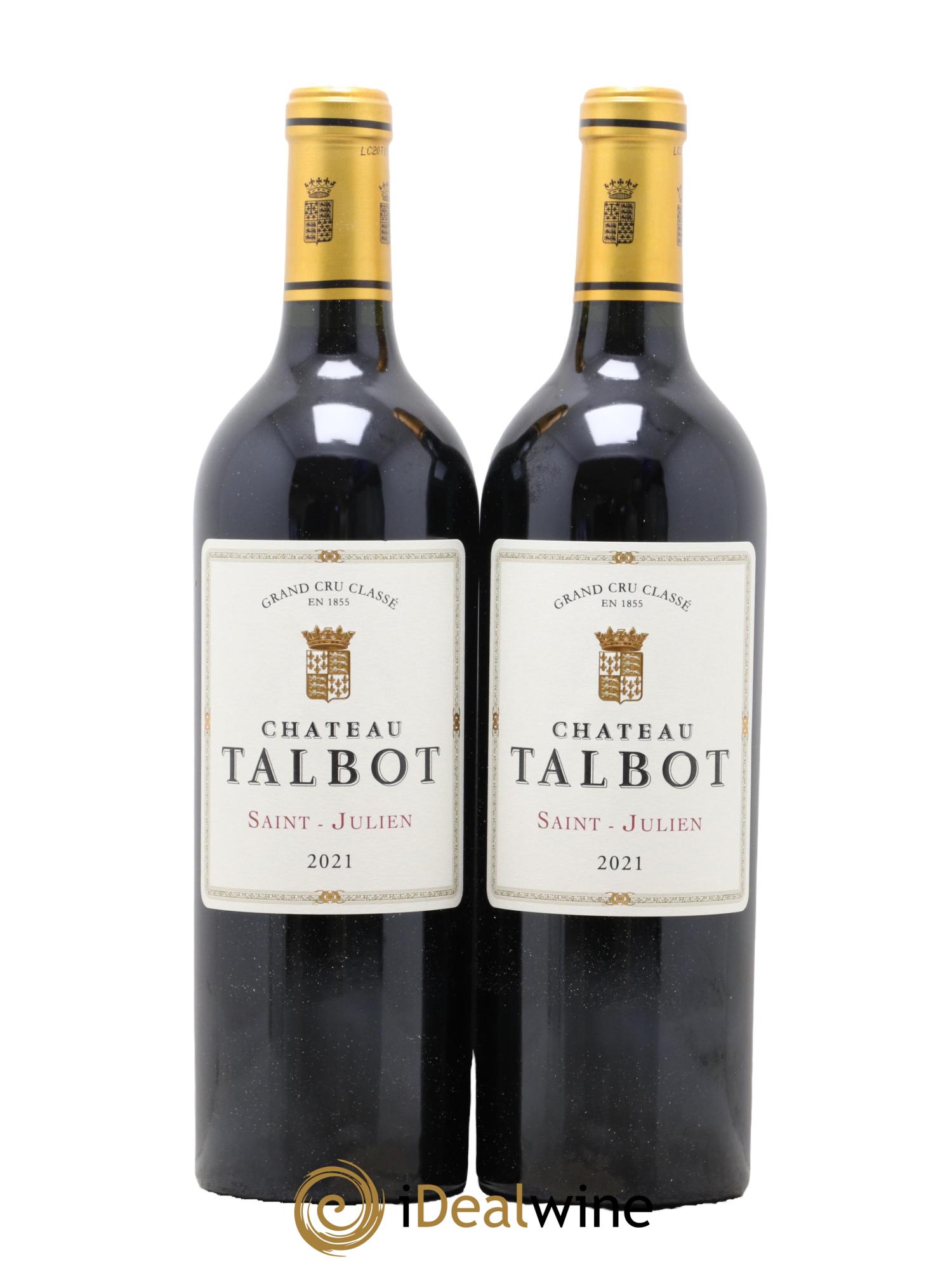 Château Talbot 4ème Grand Cru Classé 2021 - Lot de 2 bouteilles - 0