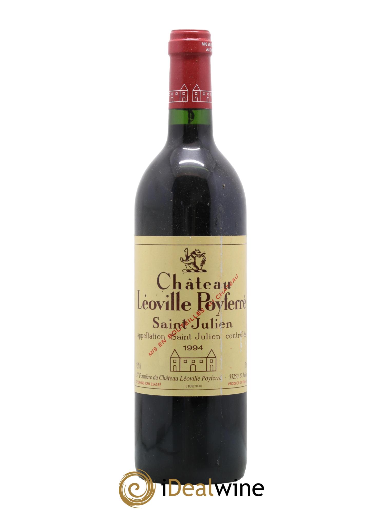 Château Léoville Poyferré 2ème Grand Cru Classé 1994 - Lot de 1 bouteille - 0