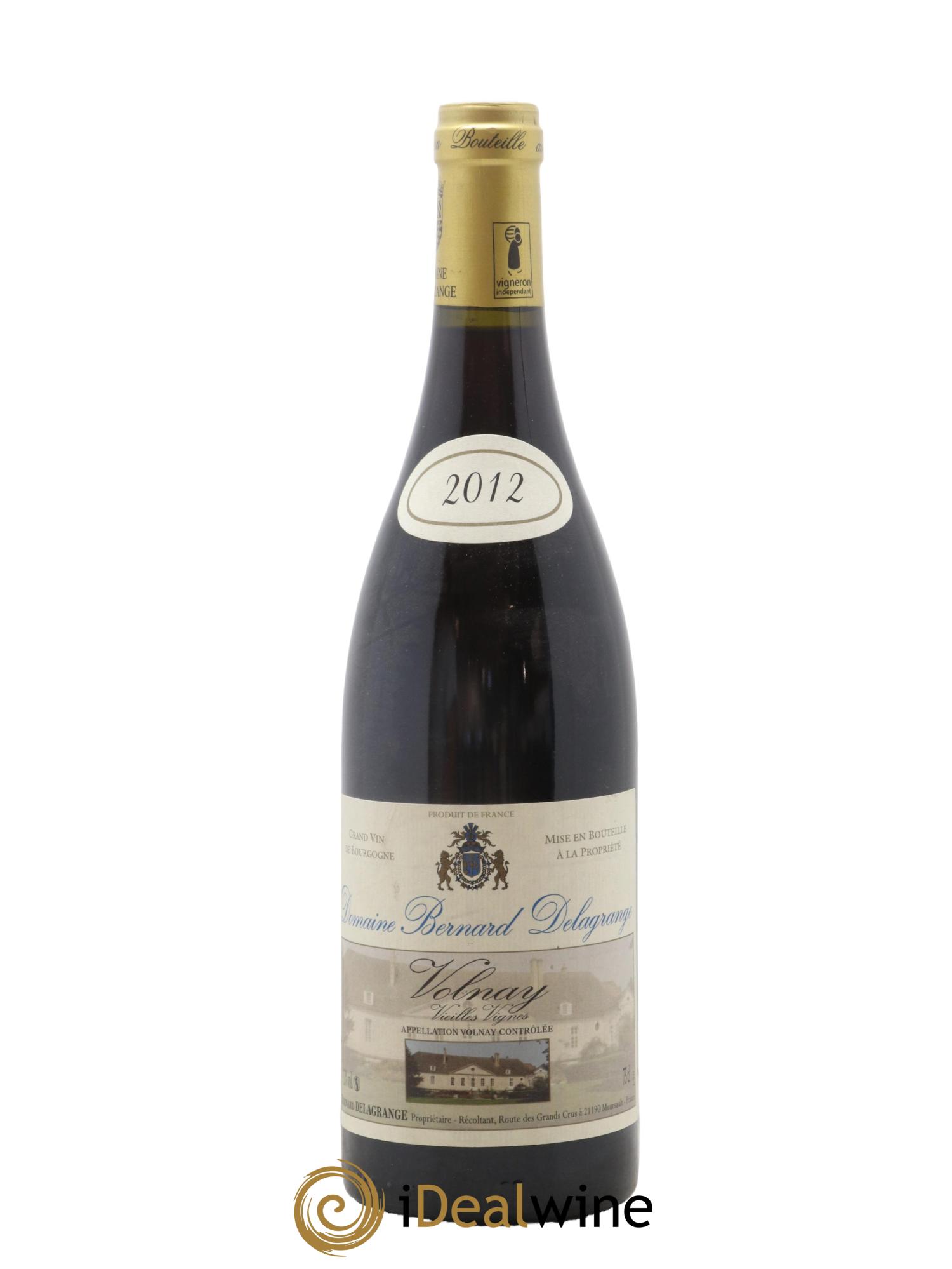 Volnay Vieilles Vignes Domaine Bernard Delagrange 2012 - Lot de 1 bouteille - 0