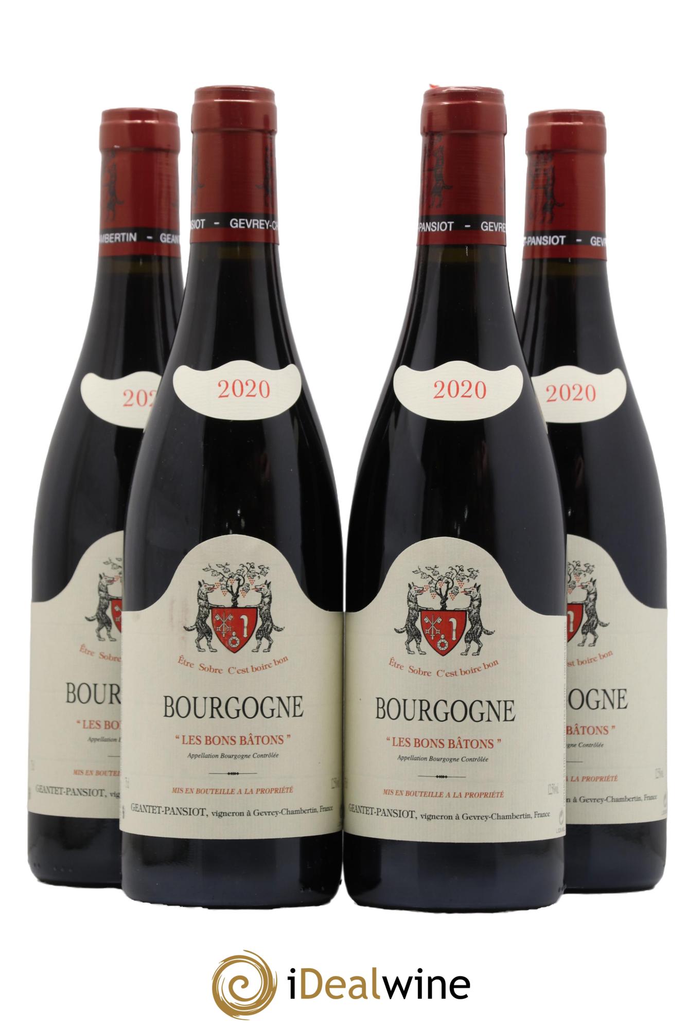 Bourgogne Les Bons Batons Domaine Geantet Pansiot 2020 - Lot de 4 bouteilles - 0