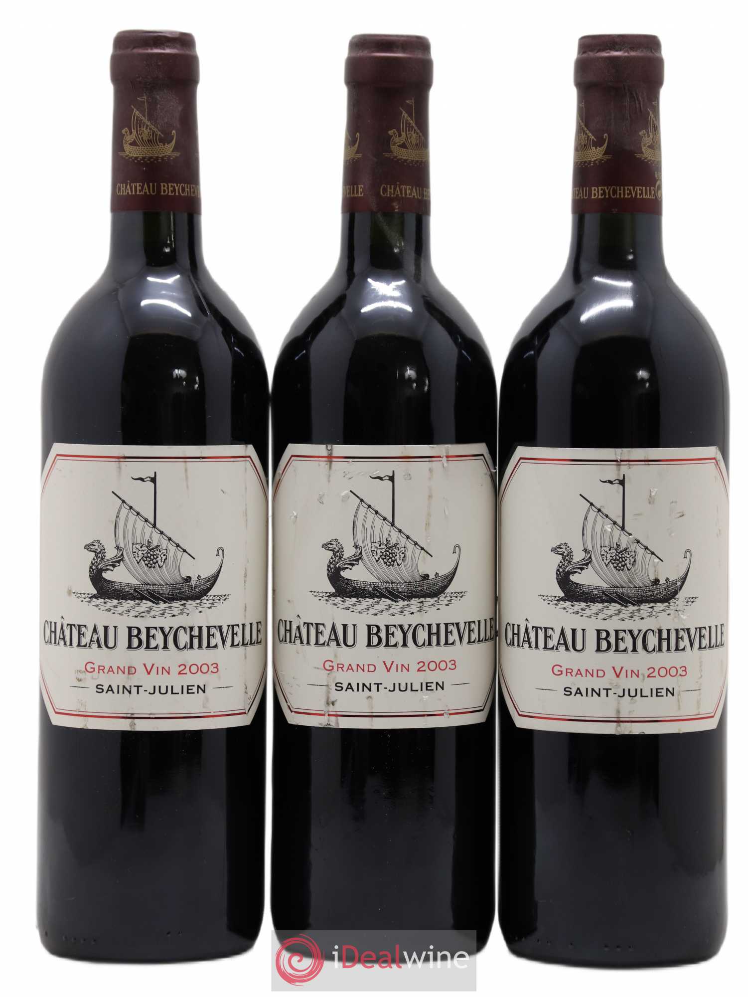 Château Beychevelle 4ème Grand Cru Classé 2003 - Lot de 3 bouteilles - 0