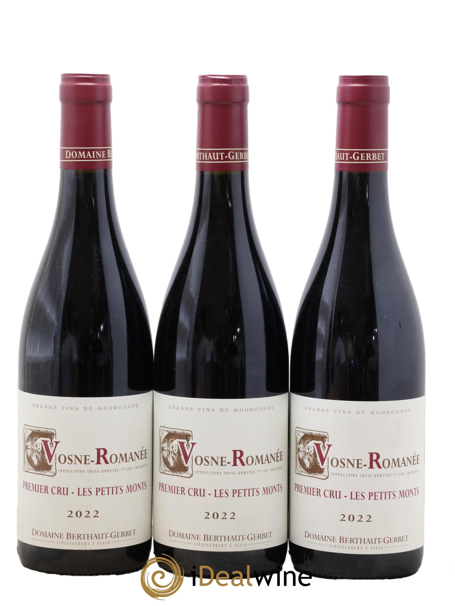 Vosne-Romanée 1er Cru Les Petits Monts Berthaut Gerbet (Domaine) 2022 - Lot de 3 bouteilles - 0
