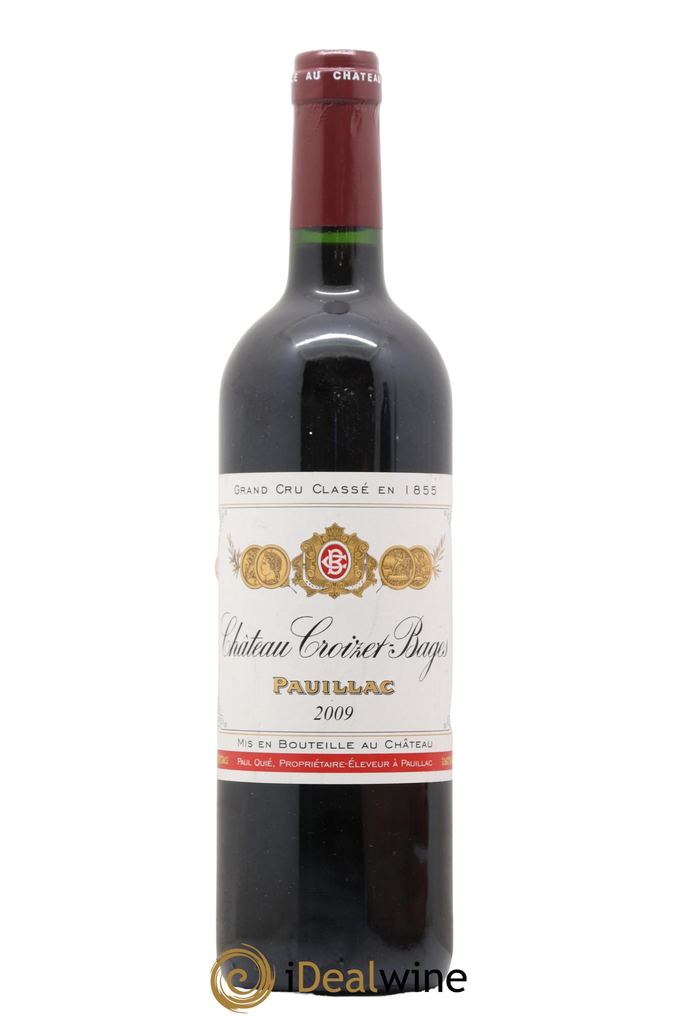 Château Croizet Bages 5ème Grand Cru Classé 2009 - Lot de 1 bouteille - 0
