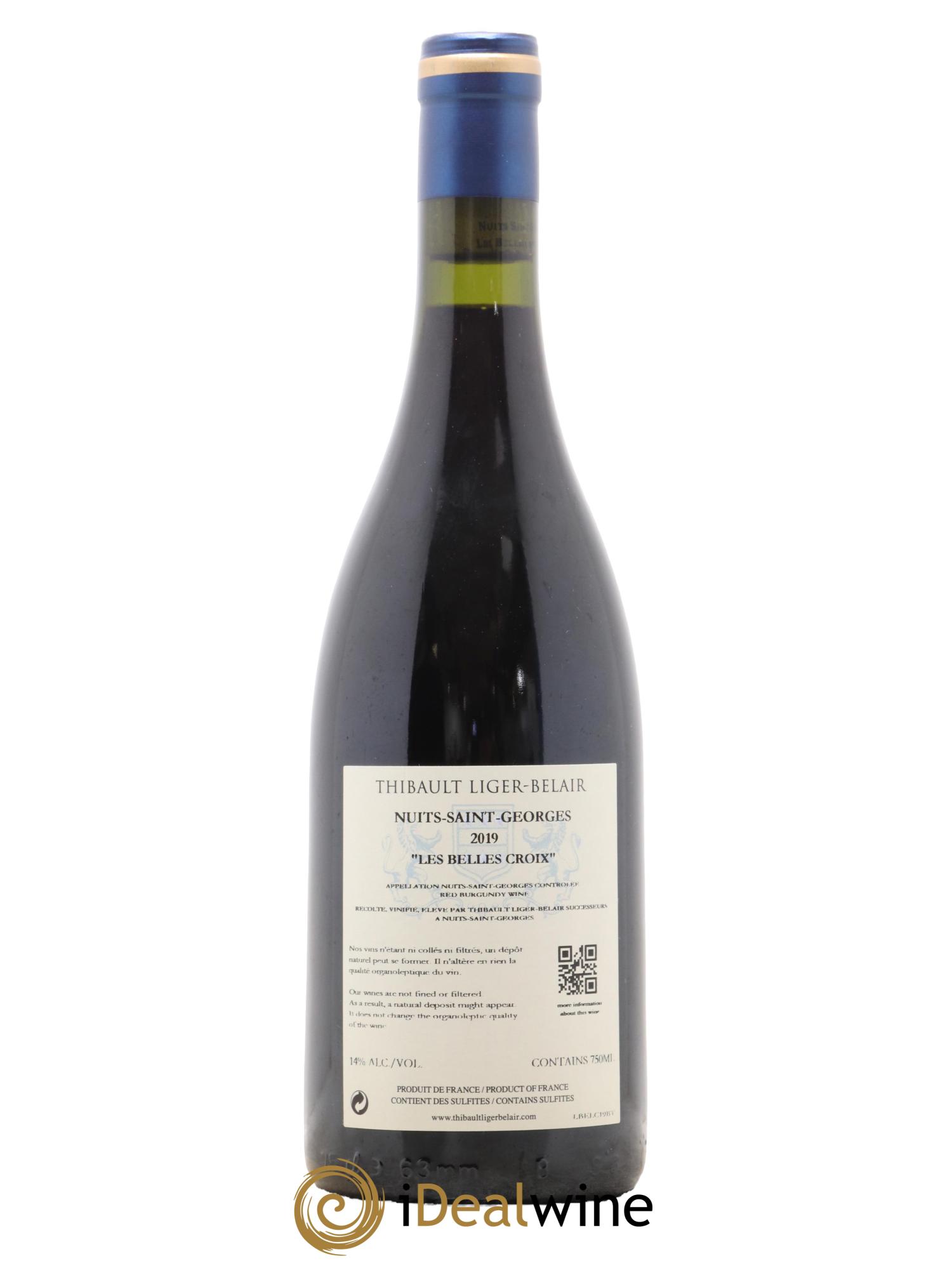 Nuits-Saint-Georges Les Belles Croix Domaine Thibault Liger-Belair 2019 - Lot de 1 bouteille - 1