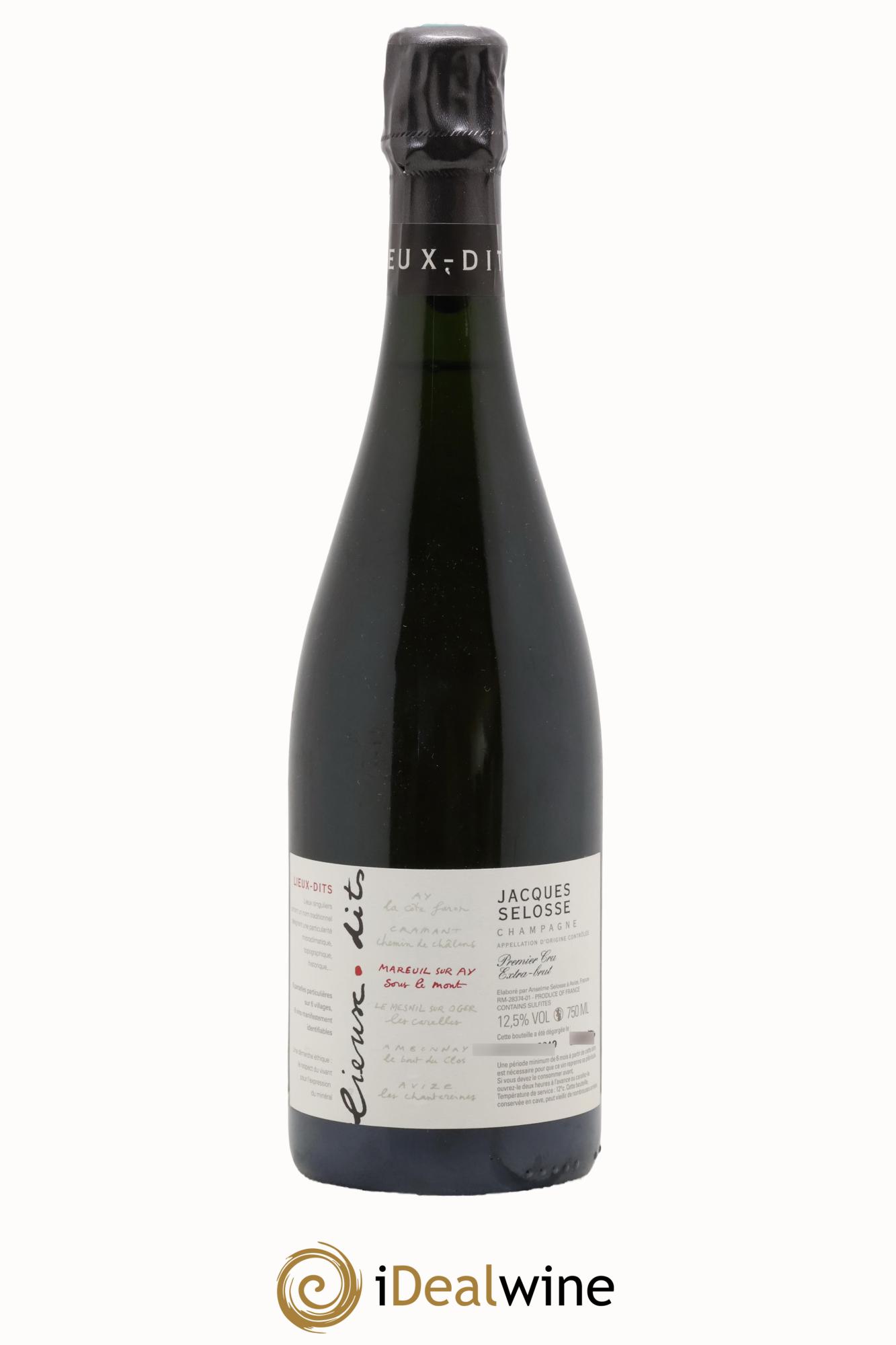 Mareuil sur Ay Sous le Mont Extra-Brut Jacques Selosse - Posten von 1 Flasche - 0