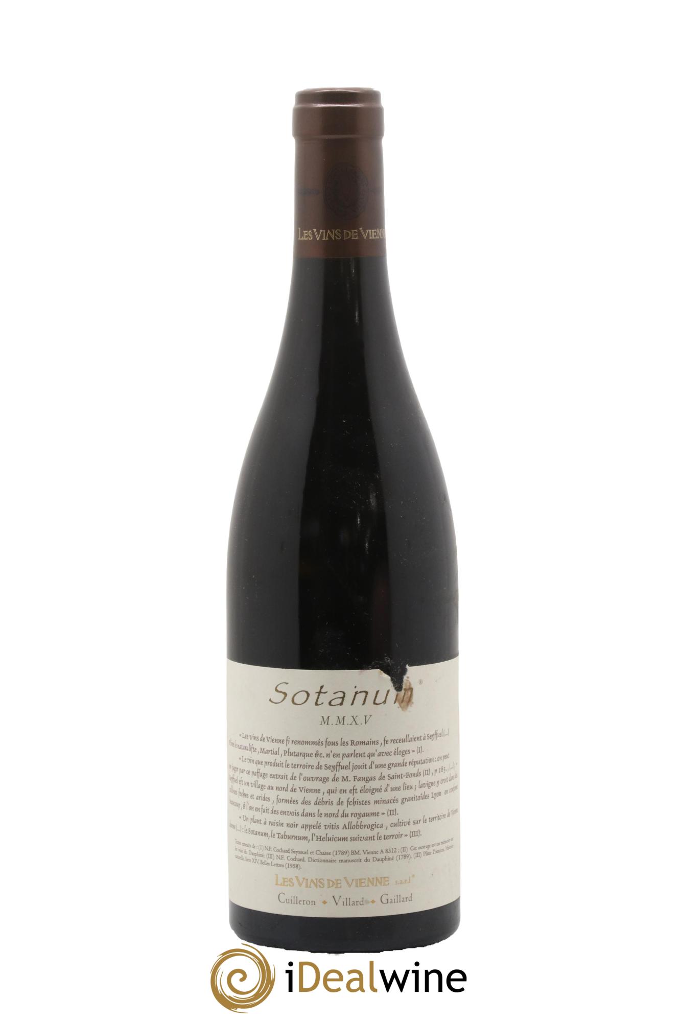 IGP Collines Rhodaniennes Sotanum Les Vins de Vienne 2015 - Lotto di 1 bottiglia - 0