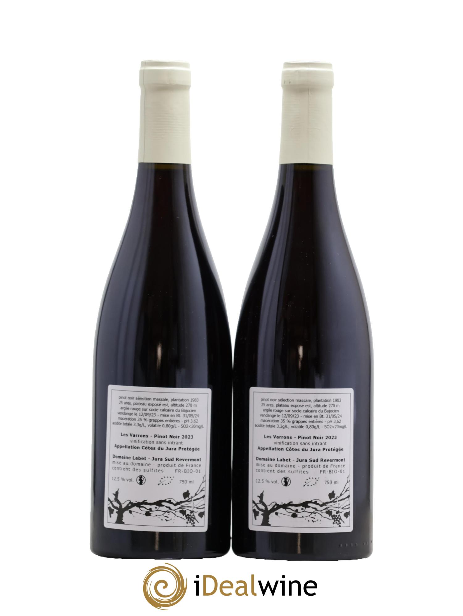 Côtes du Jura Sélection Massale Romain - Julien - Charline Labet 2023 - Lot de 2 bouteilles - 1