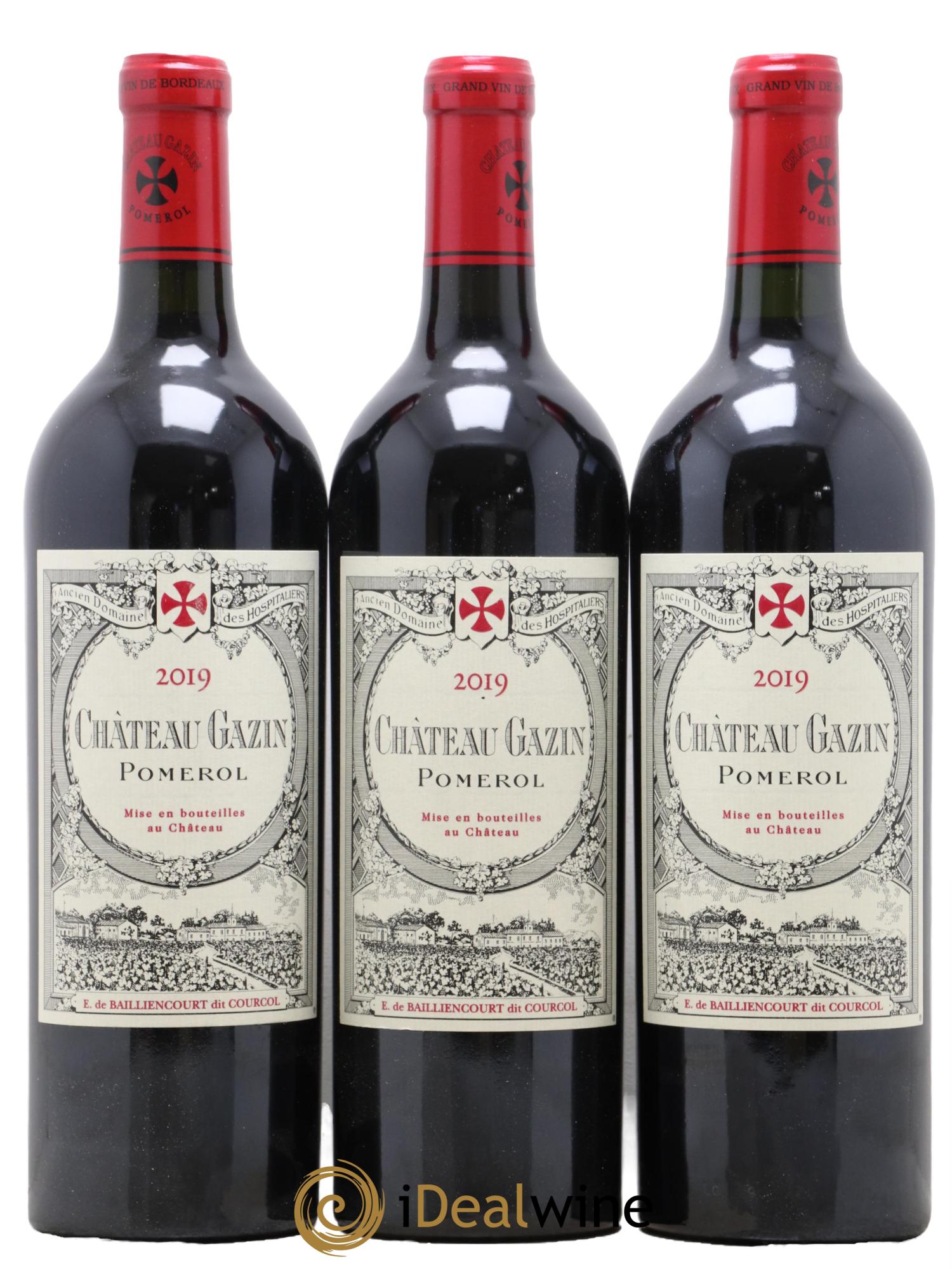 Château Gazin 2019 - Lot de 3 bouteilles - 0