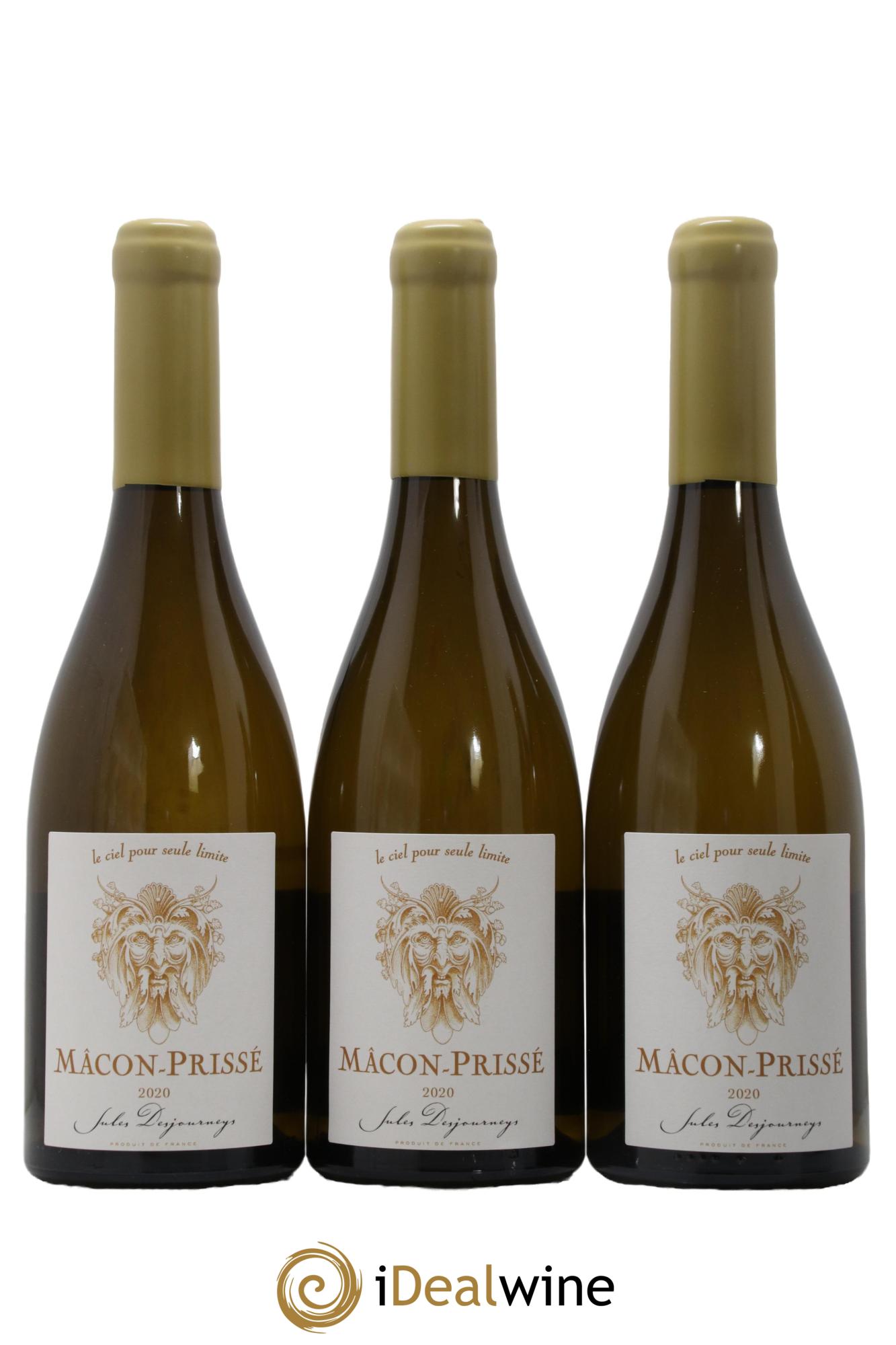 Mâcon-Prissé En Chailloux Jules Desjourneys 2020 - Lot de 3 bouteilles - 0