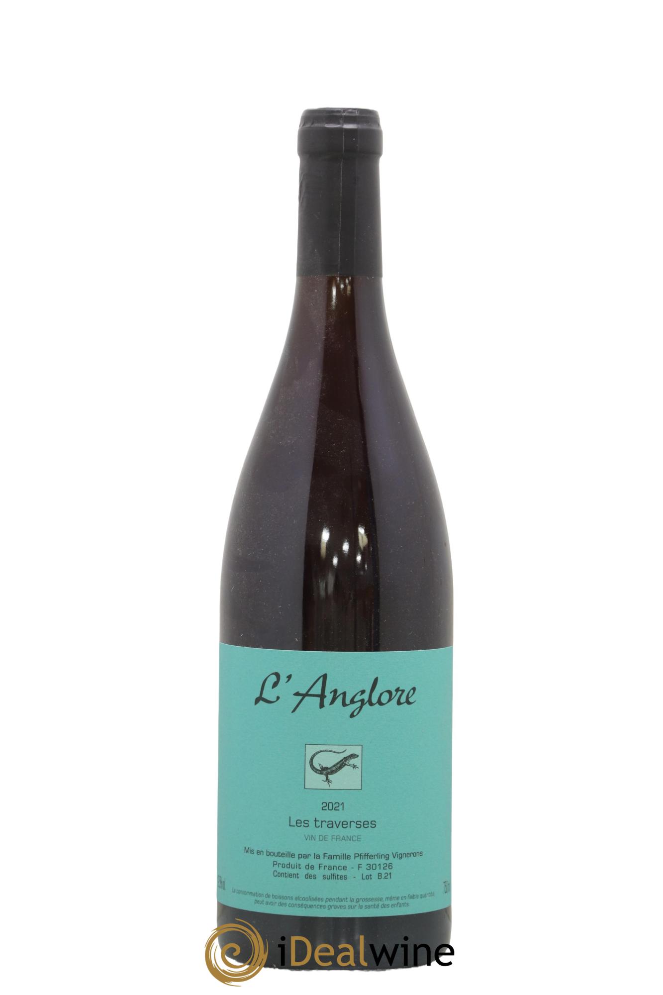 Vin de France Les Traverses L'Anglore 2021 - Lot de 1 bouteille - 0
