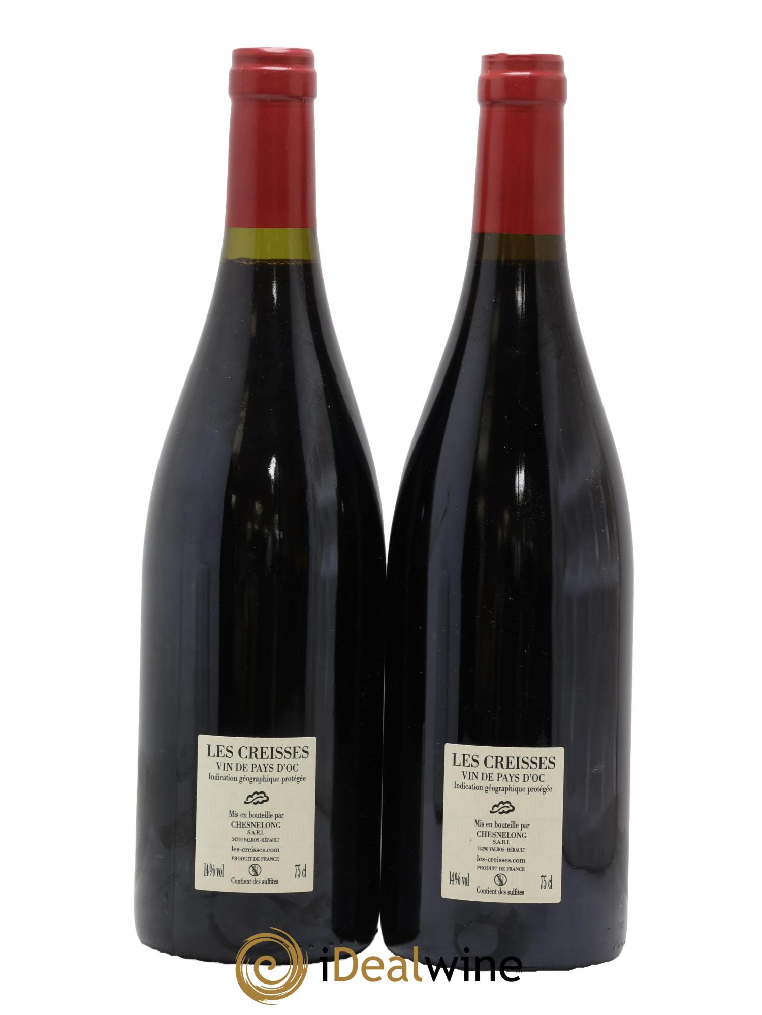 IGP Pays d'Oc (Vin de Pays d'Oc) Les Creisses 2020 - Lot de 2 bouteilles - 1