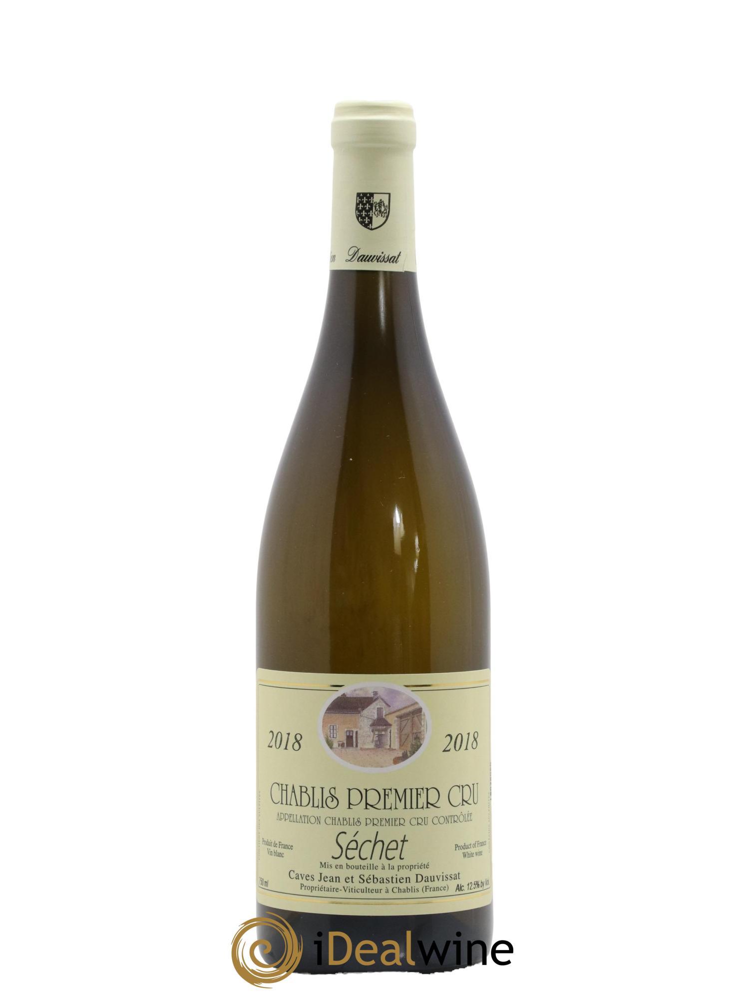 Chablis 1er Cru Sechets Domaine Jean et Sebastien Dauvissat 2018 - Lot de 1 bouteille - 0
