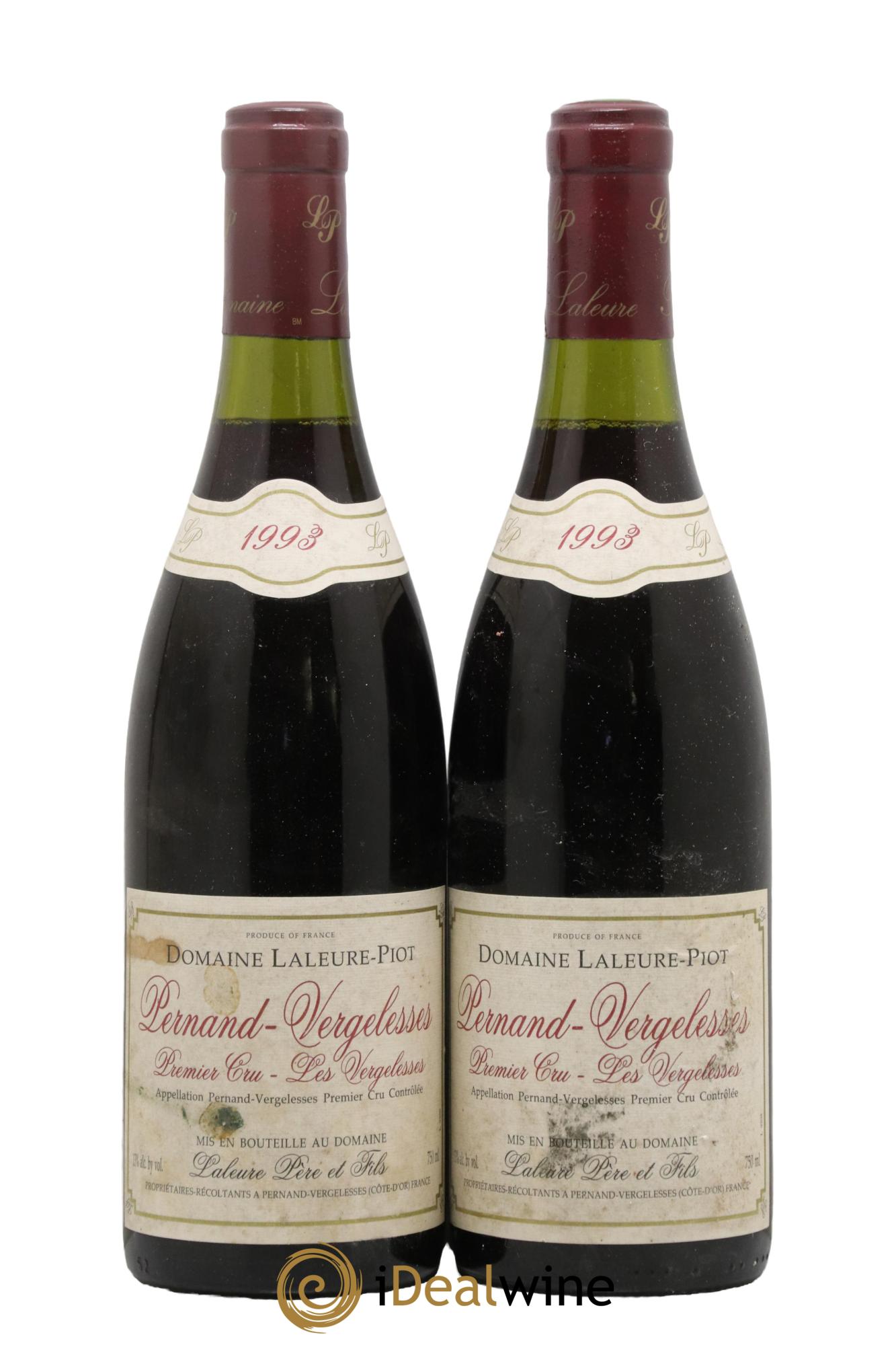 Pernand-Vergelesses 1er Cru Les Vergelesses Laleure-Piot 1993 - Lot de 2 bouteilles - 0