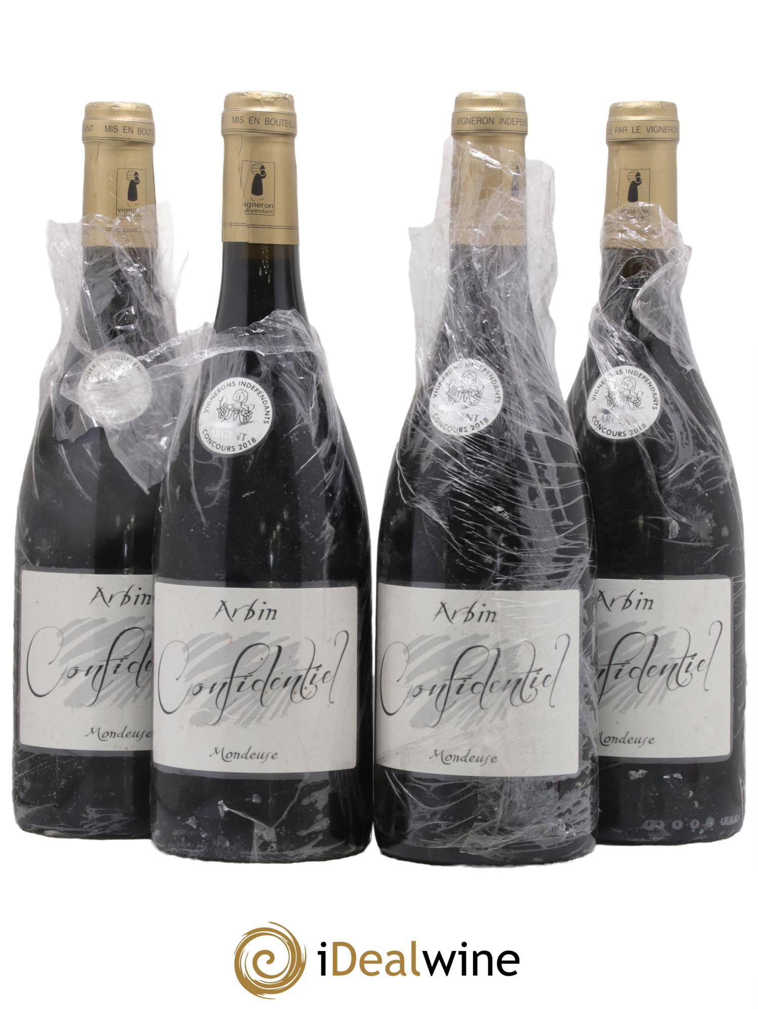 Vin de Savoie Arbin Mondeuse Confidentiel Trosset 2017 - Lot of 4 bottles - 0
