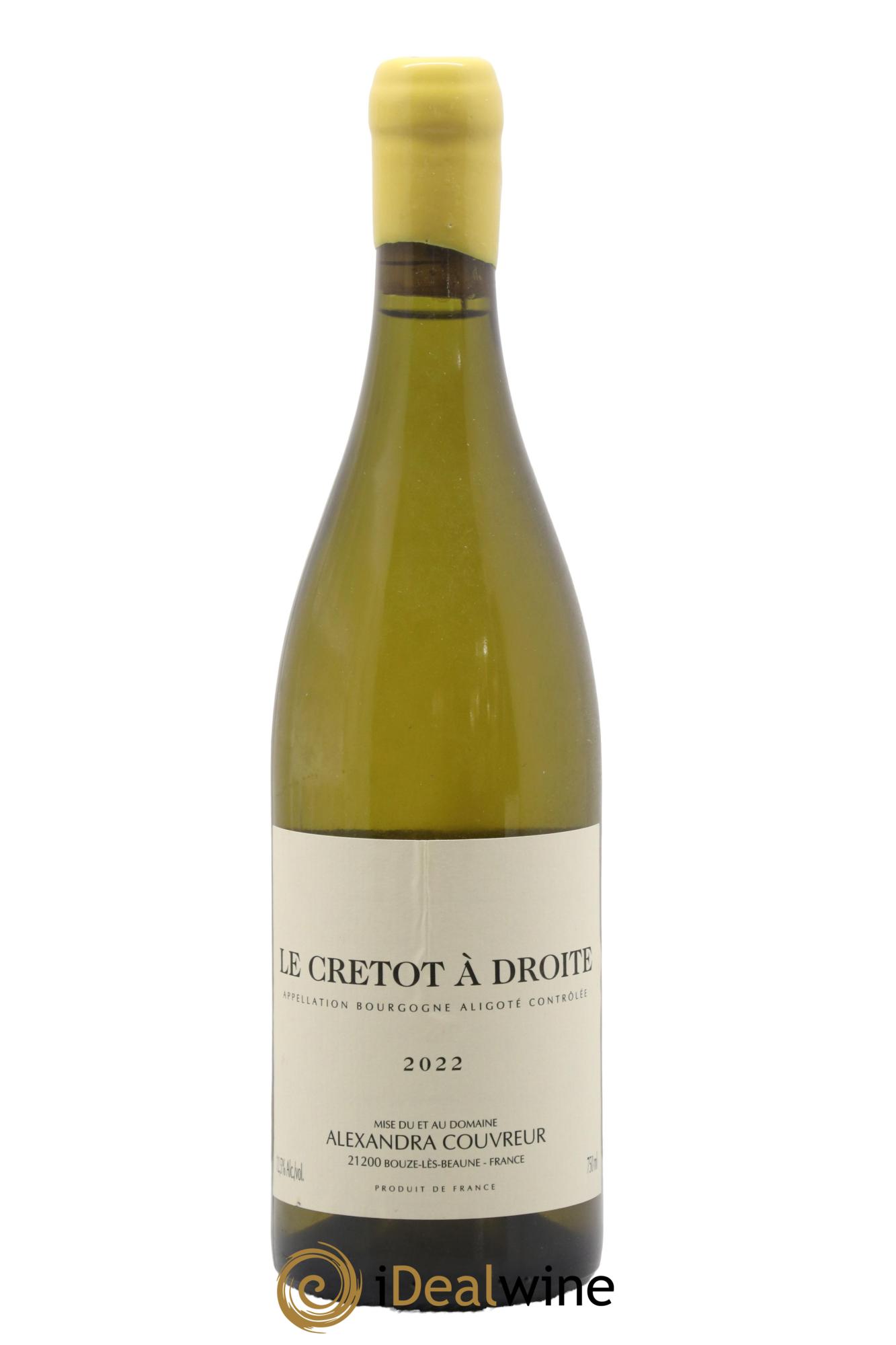 Bourgogne Aligoté Le Cretot à Droite Alexandra Couvreur 2022 - Lot de 1 bouteille - 0