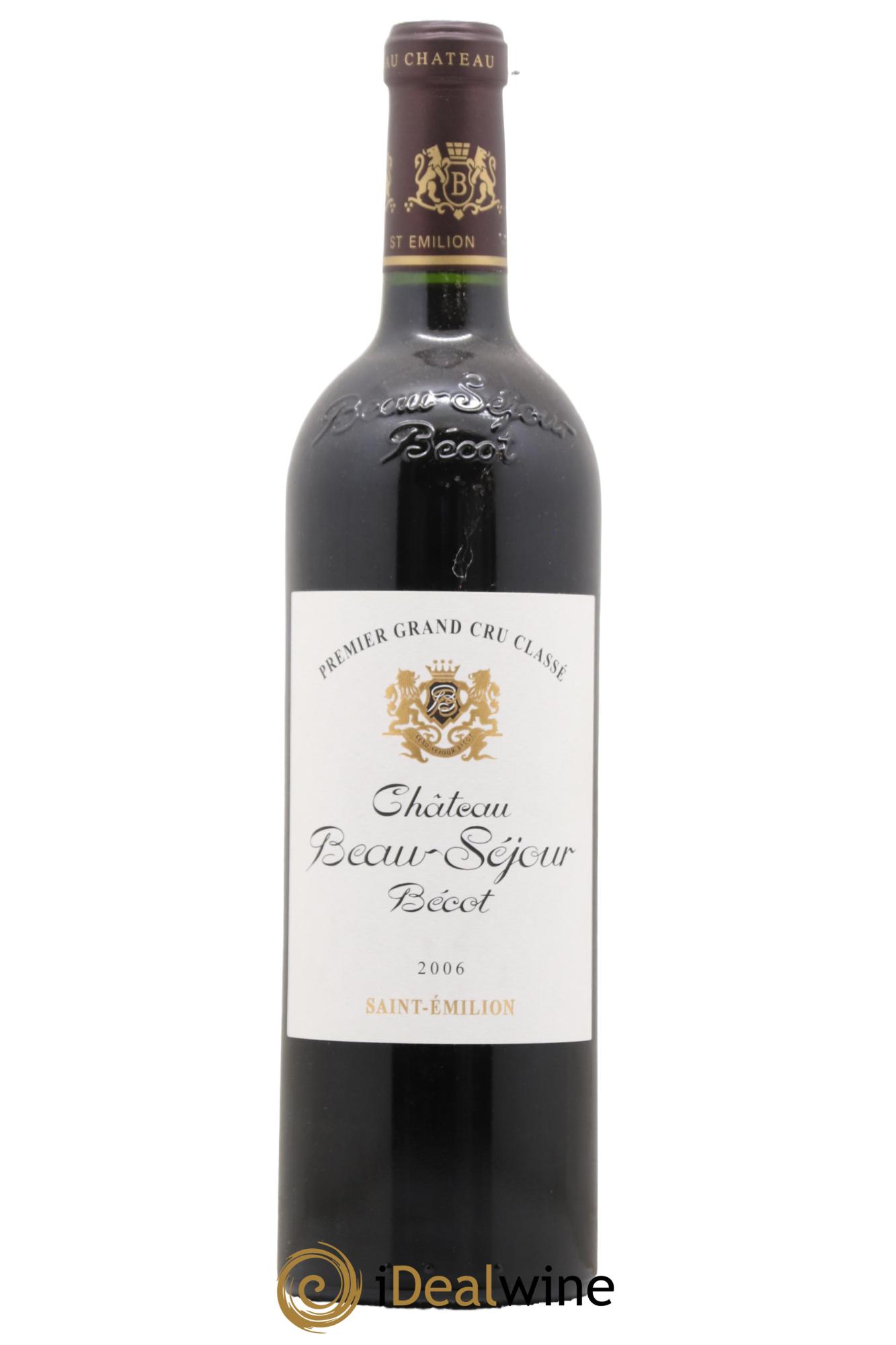 Château Beau-Séjour Bécot 1er Grand Cru Classé B 2006 - Lot de 1 bouteille - 0