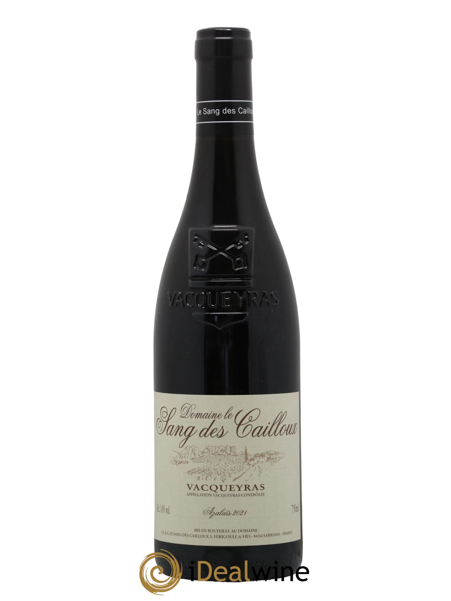 Vacqueyras Azalaïs Le Sang des Cailloux 2021 - Lot de 1 bouteille - 0