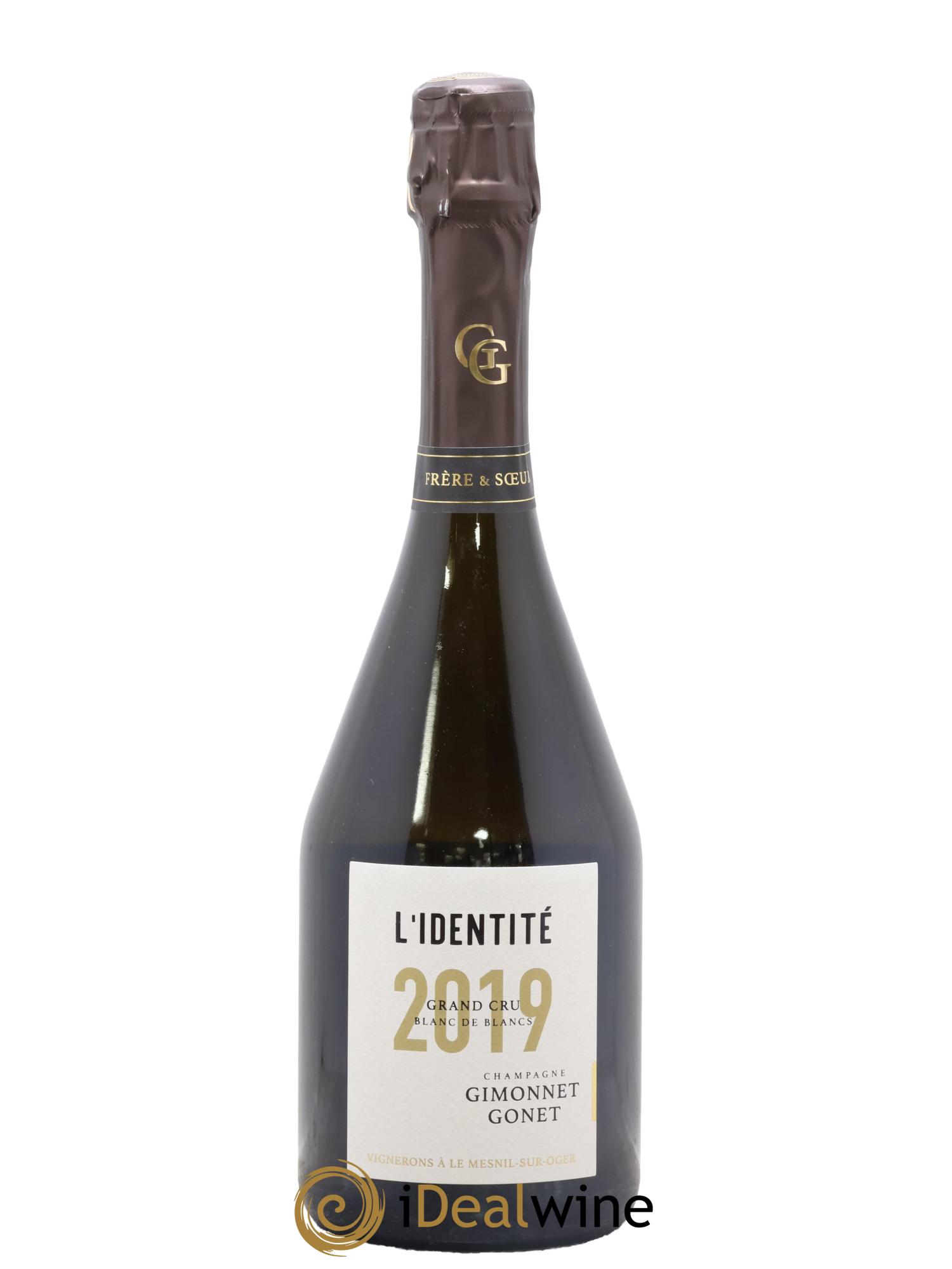 Champagne Extra-Brut Grand Cru Blanc De Blancs L'Identité Maison Gimonnet-Gonet 2019 - Lot of 1 bottle - 0