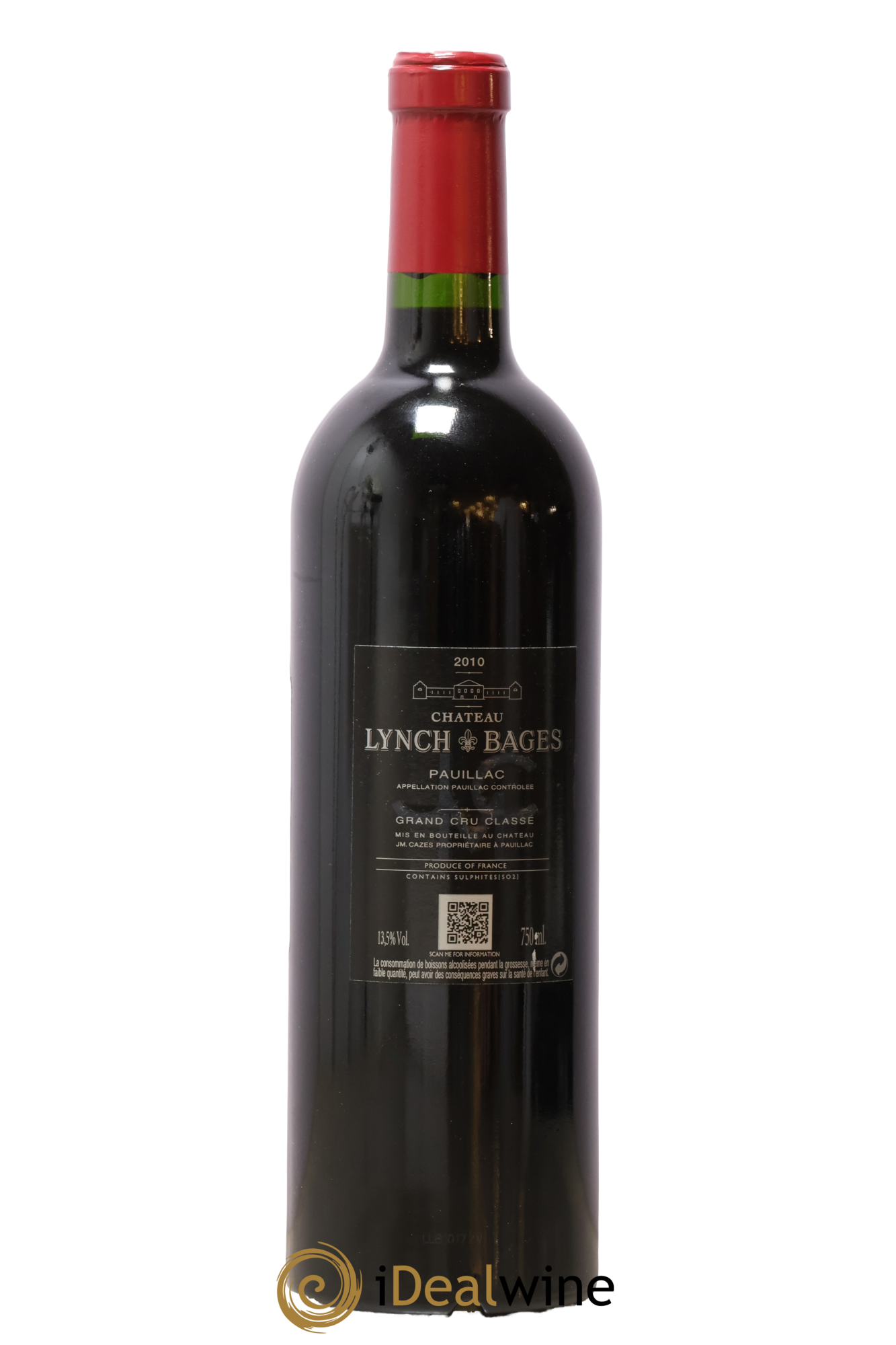 Château Lynch Bages 5ème Grand Cru Classé 2010 - Lot de 1 bouteille - 1