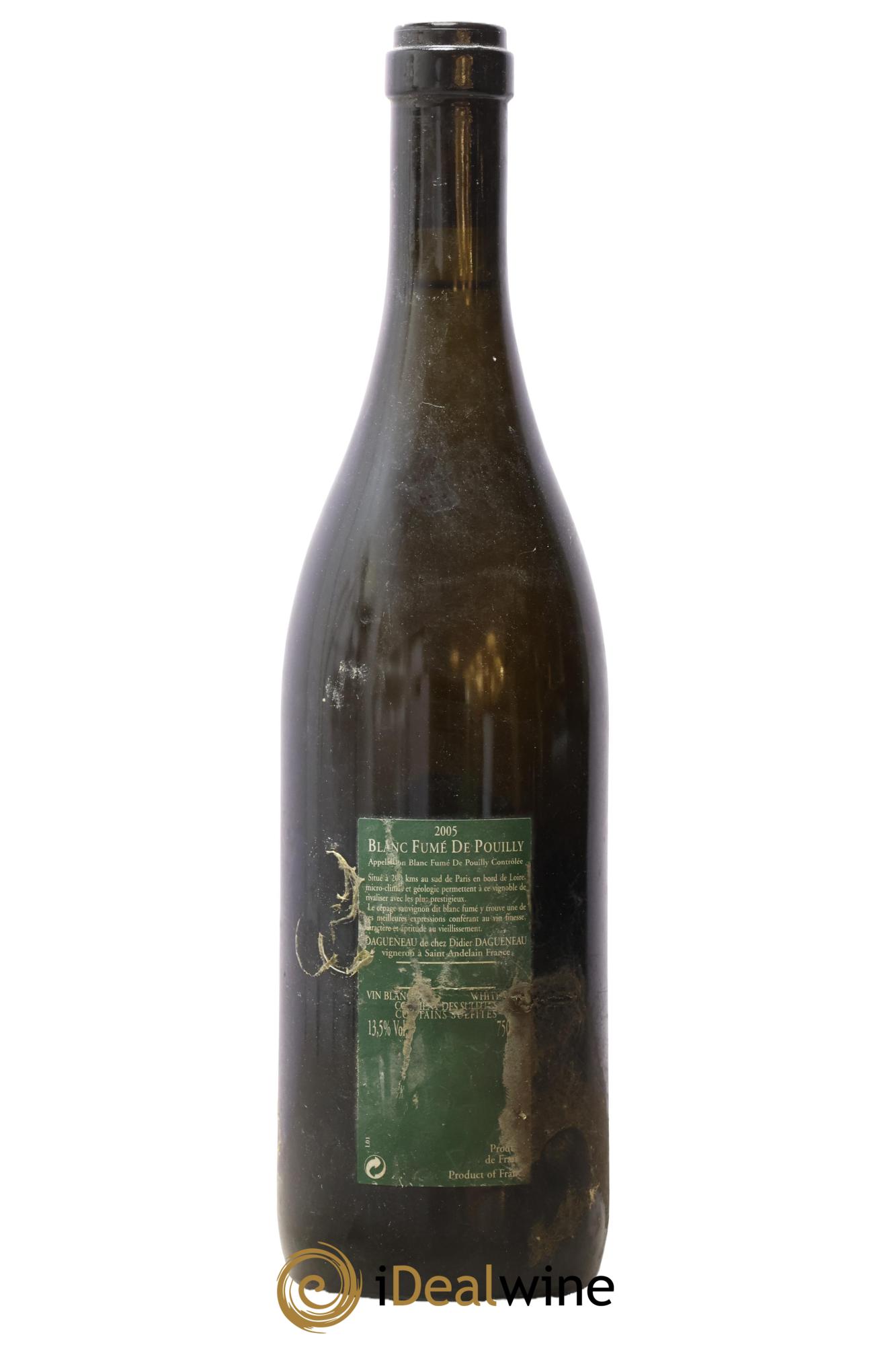 Vin de France (anciennement Pouilly-Fumé) Silex Dagueneau (Domaine Didier - Louis-Benjamin) 2005 - Lot de 1 bouteille - 1