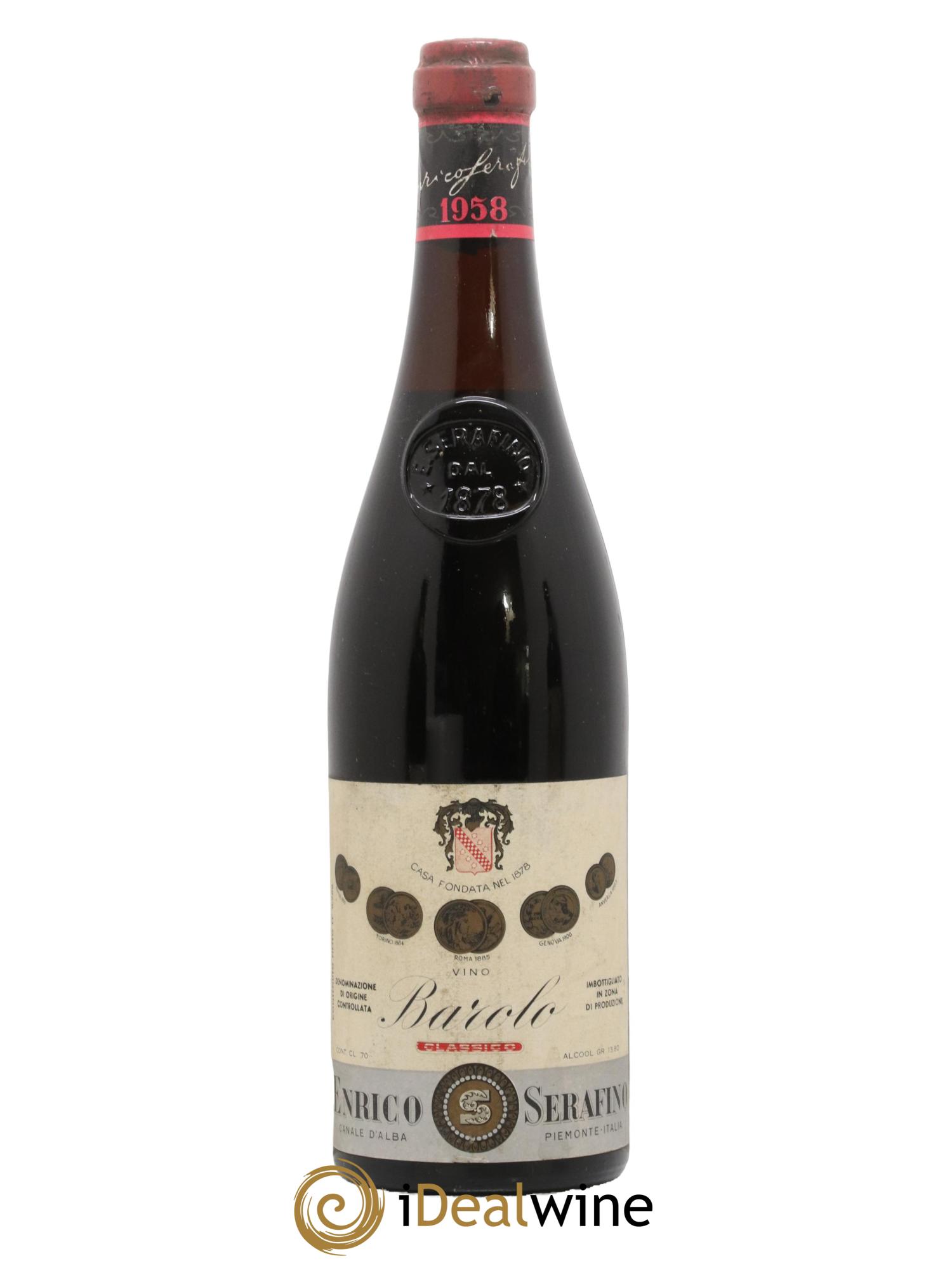 Barolo Serafino 1958 - Posten von 1 Flasche - 0