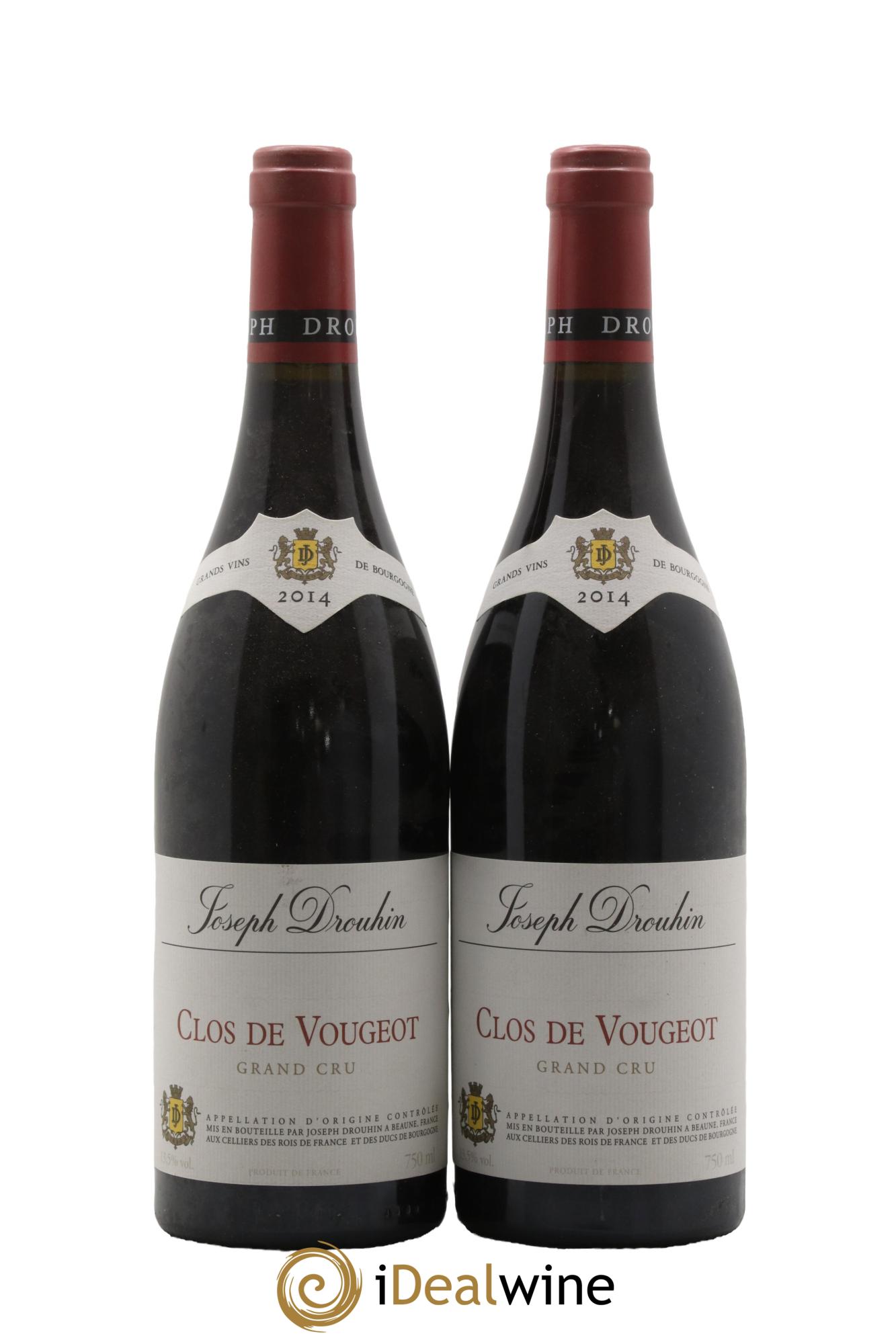 Clos de Vougeot Grand Cru Joseph Drouhin 2014 - Lot of 2 bottles - 0
