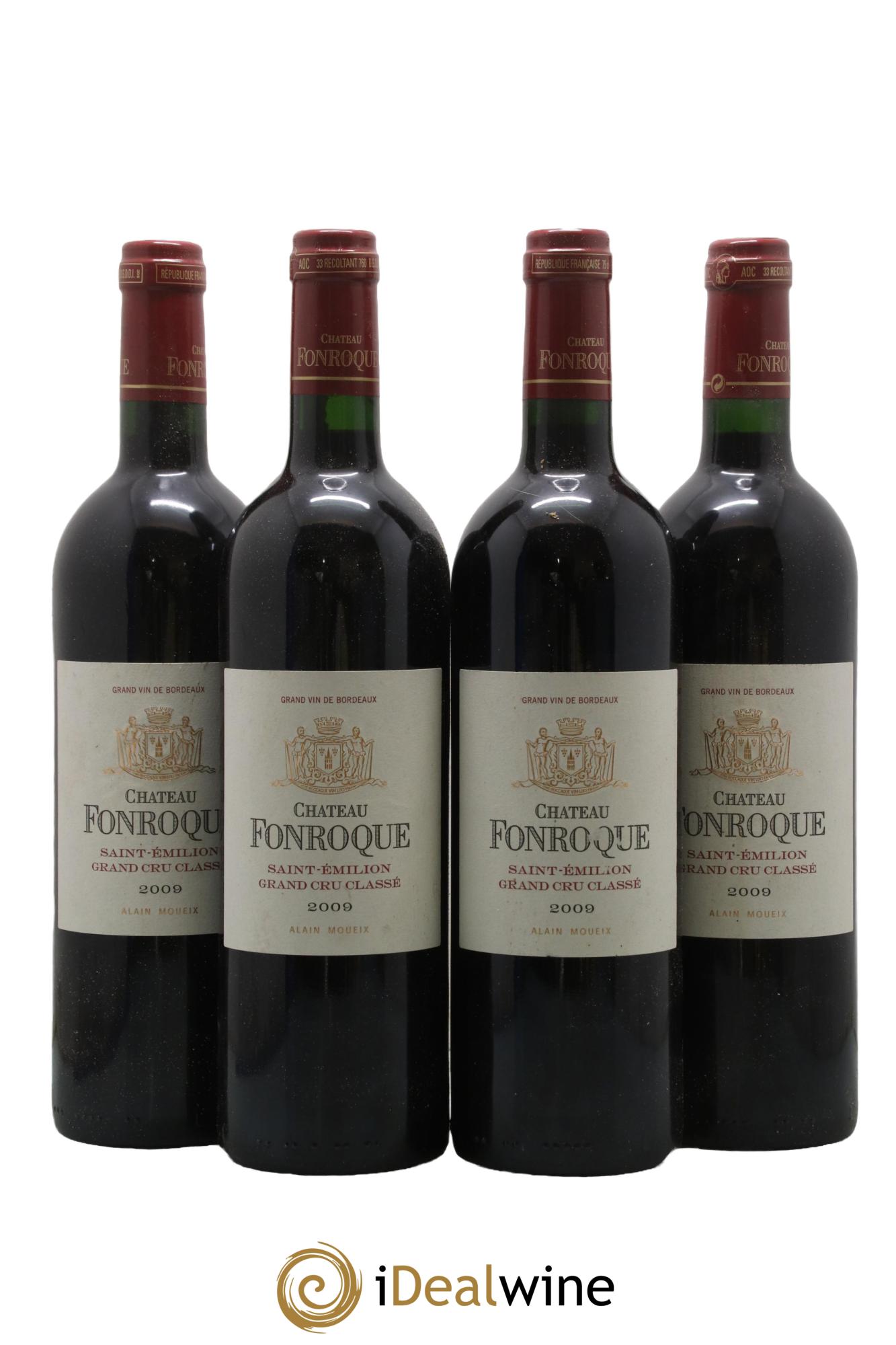 Château Fonroque Grand Cru Classé 2009 - Lot of 4 bottles - 0